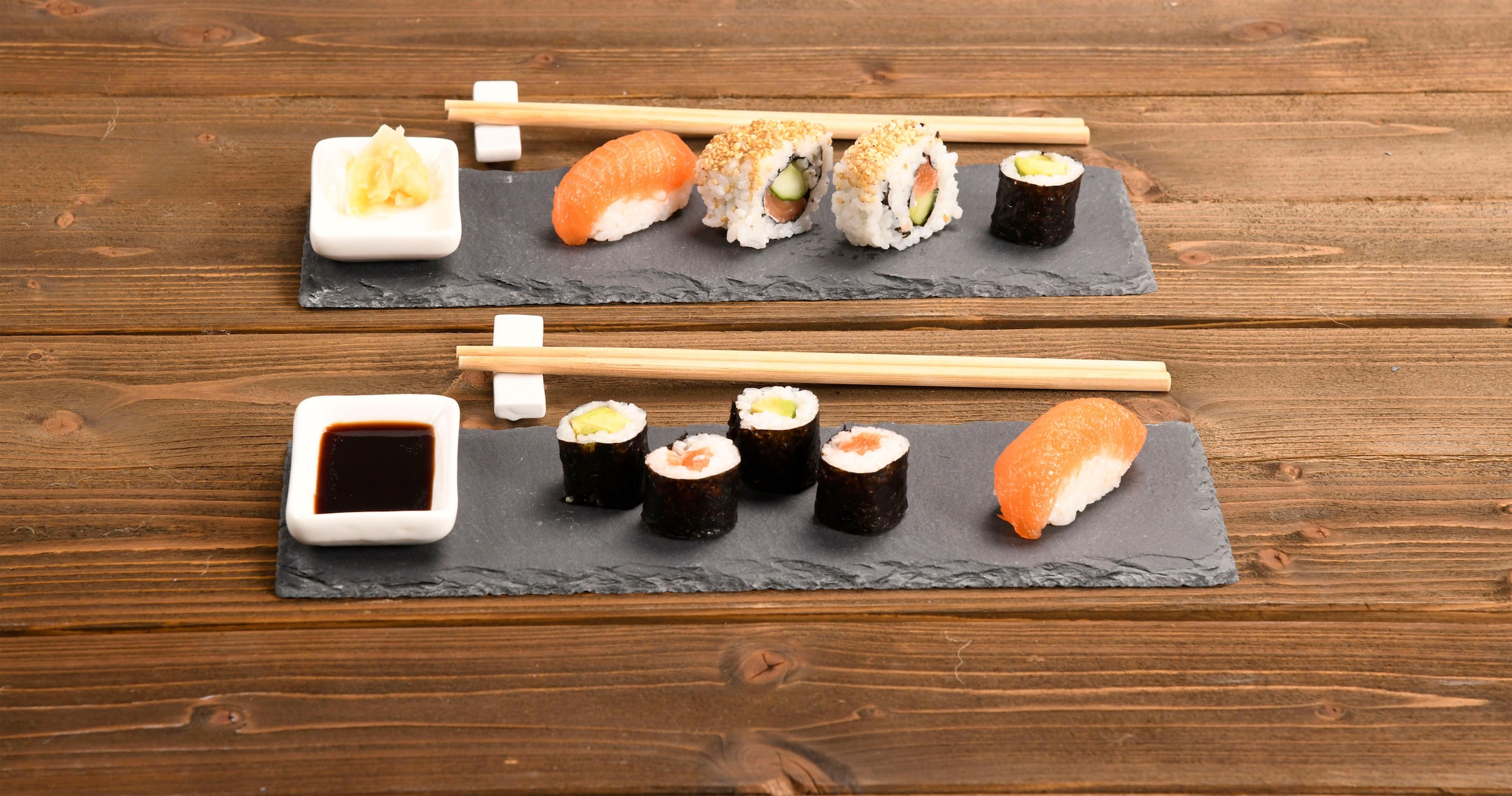 KESPER® Servierplatte »(Sushi-Set)«, (Set, 8 tlg.), mit Zubehör günstig online kaufen