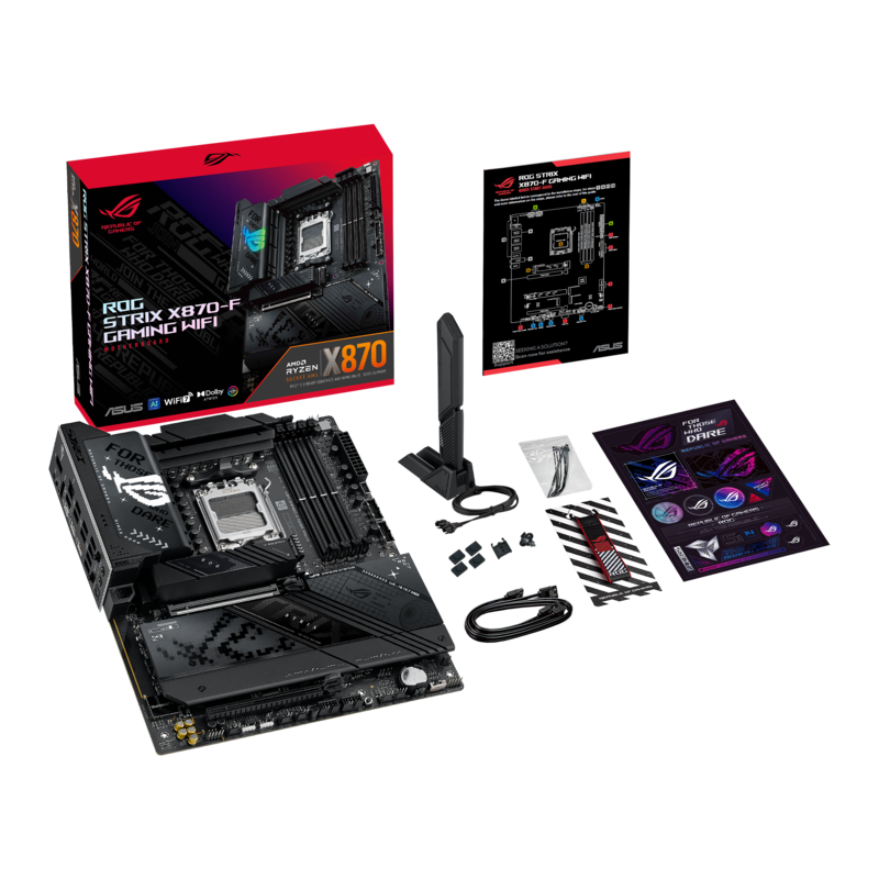 ASUS Mainboard »ROG STRIX X870-F GAMING WIFI« schwarz
