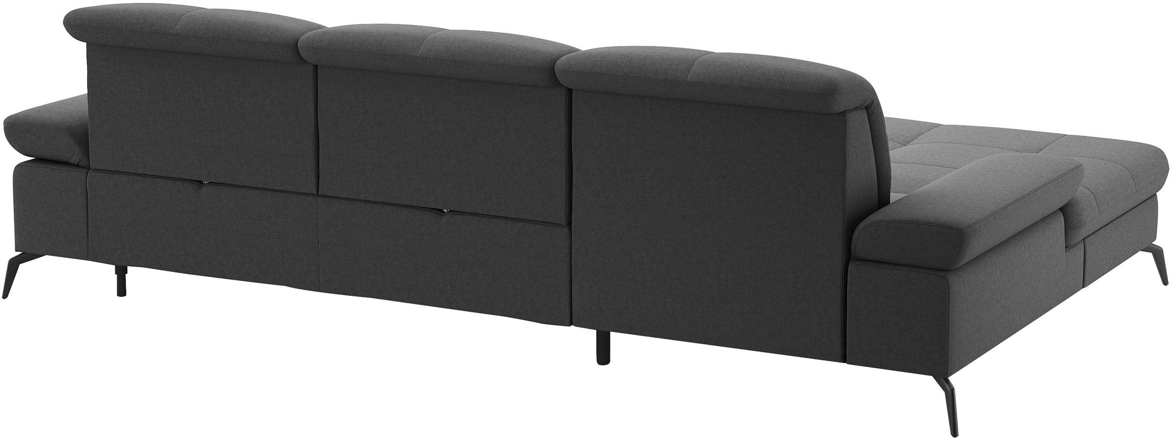 sit&more Ecksofa »Amica, L-Form, inkl. Sitztiefenverstellung & Armteilverstellung« wahlweise mit Bettfunktion, Bettkasten und Kopfteilverstellung