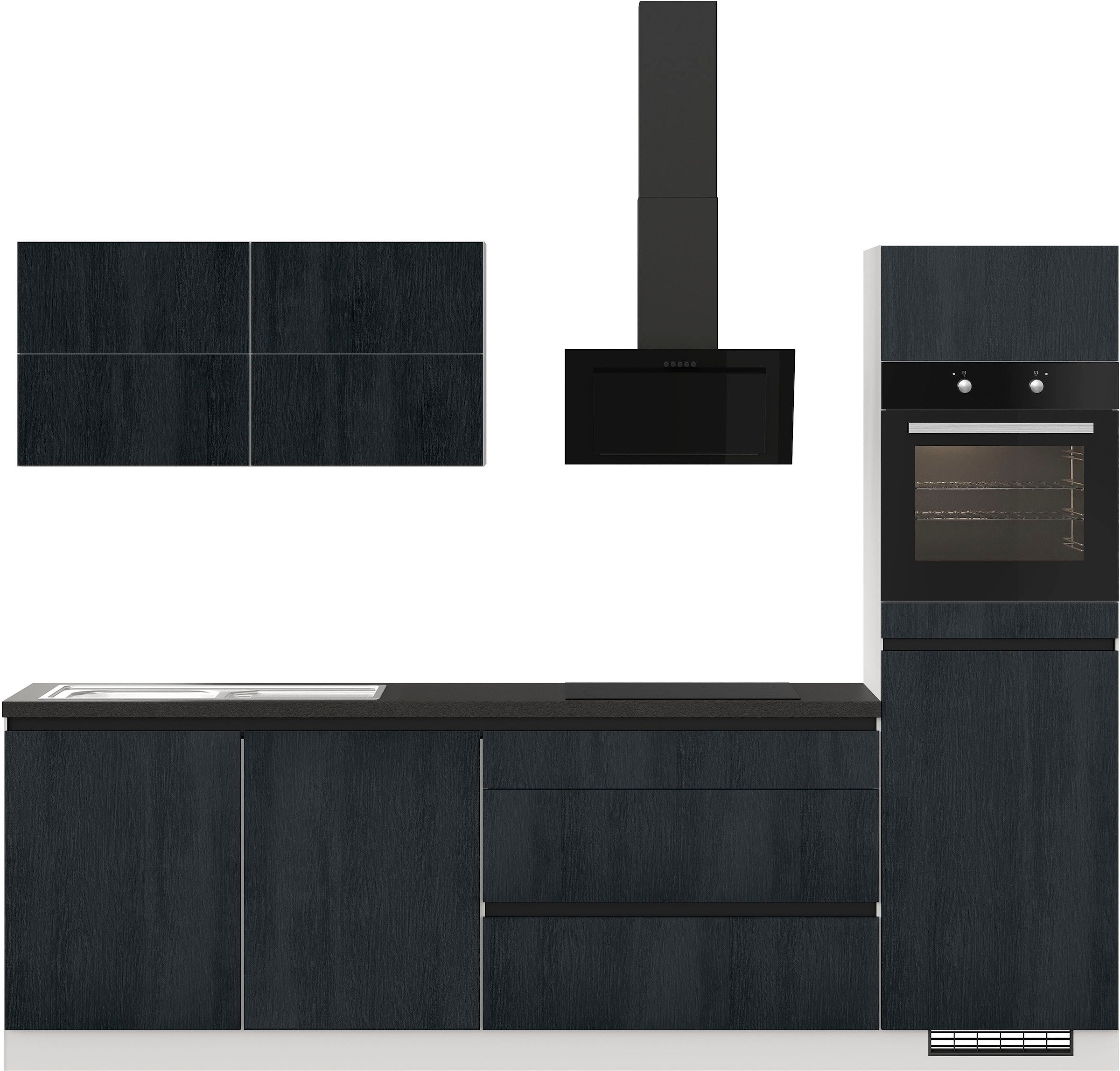 IMPULS KÜCHEN Küchenzeile E-Geräten,Ausrichtung 280 cm vormontiert,wahlweise auf wählbar, kaufen mit Breite »\