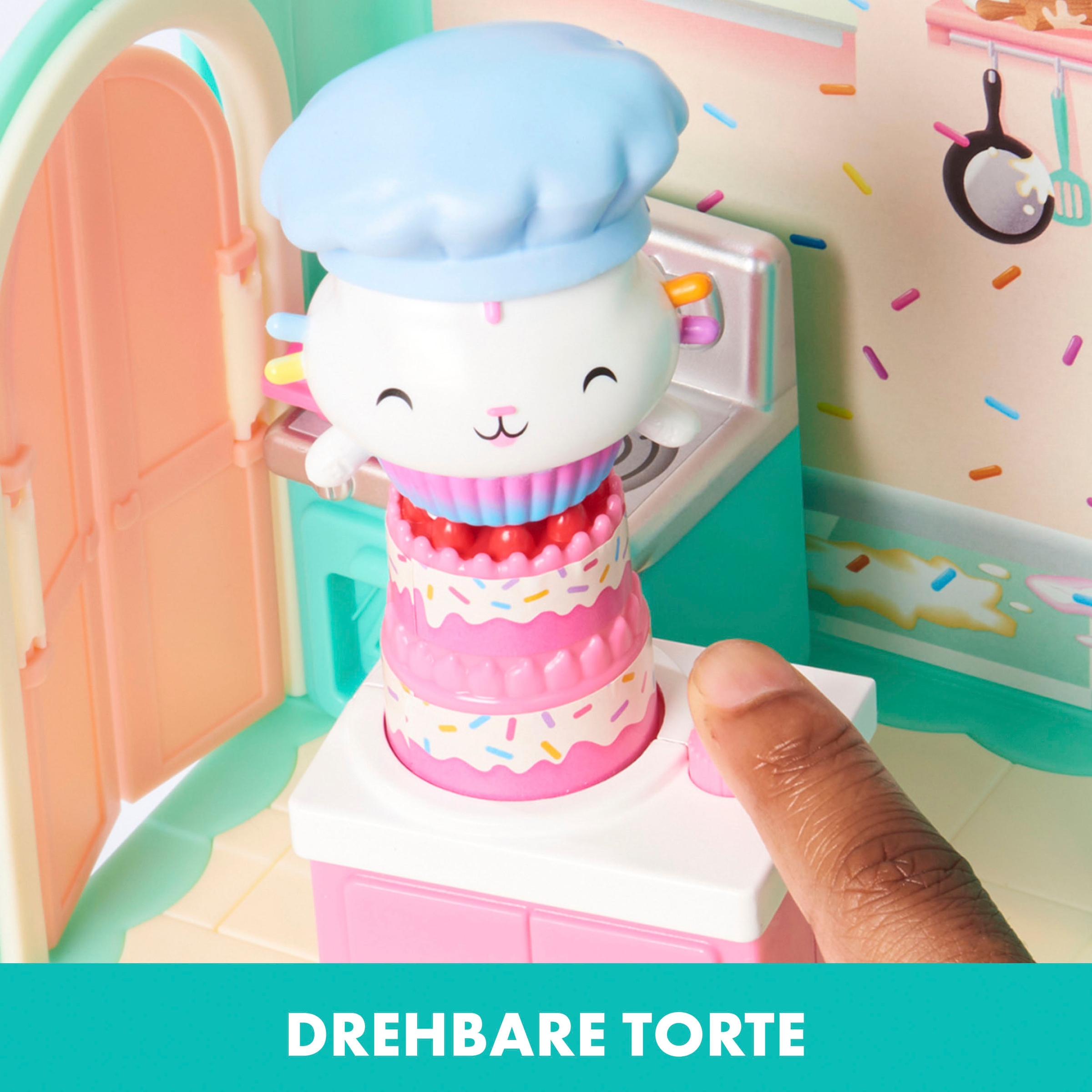 Spin Master Spielwelt »Gabby's Dollhouse – Deluxe Room – Cakey's Küche«