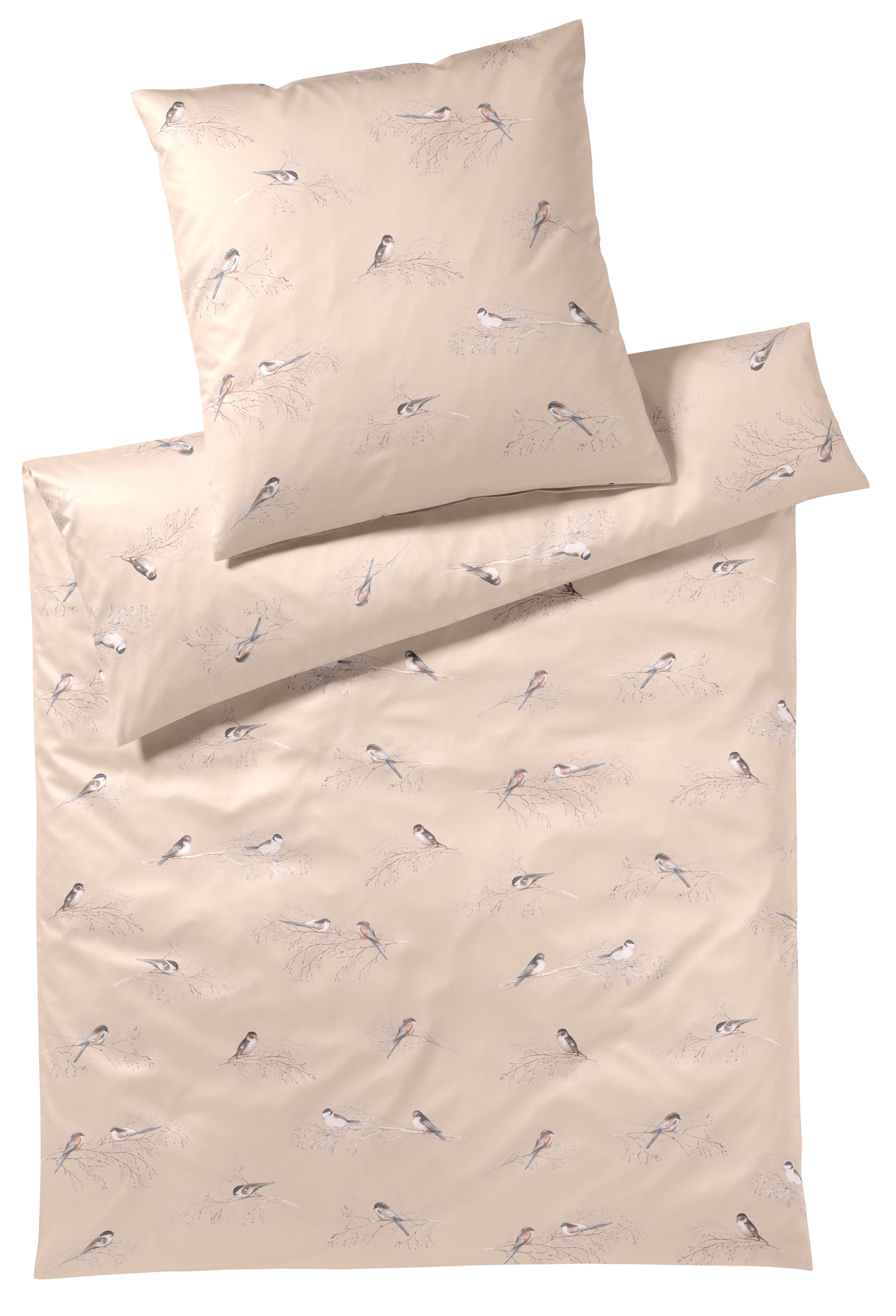 Elegante Bettwäsche »Spätzchen« 2 Stk. tlg. angenehmes Hautgefühl günstig online kaufen