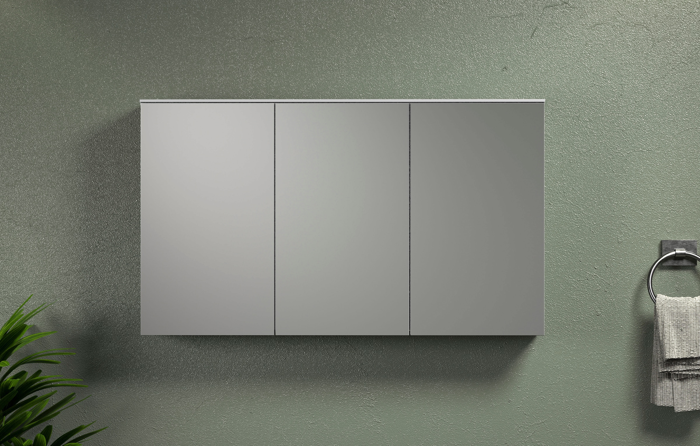 welltime Spiegelschrank »Premont« 1 Stk. tlg. Spiegelschrank mit Türdämpfer - (B/T/H) 120/17/70 cm