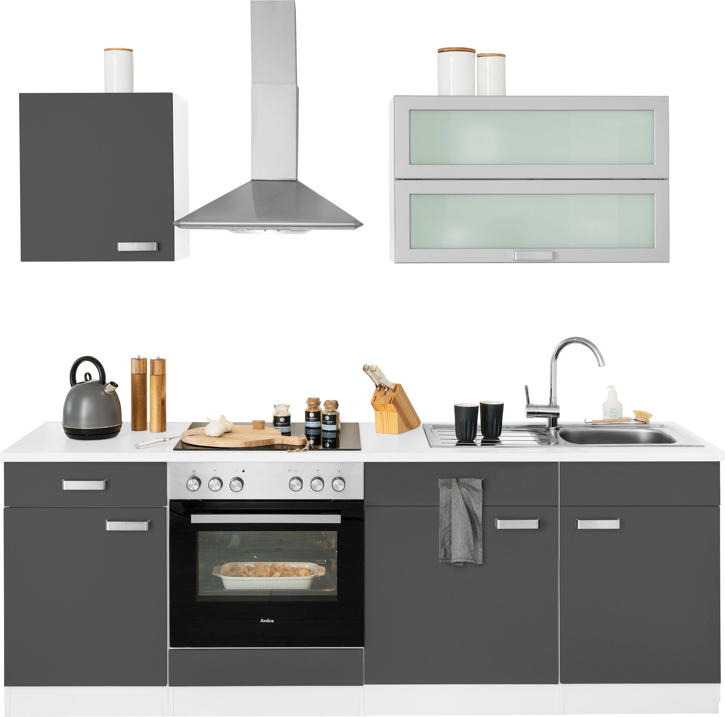 wiho E-Geräten, bestellen mit 220 Breite cm Küchen online Küchenzeile »Husum«,
