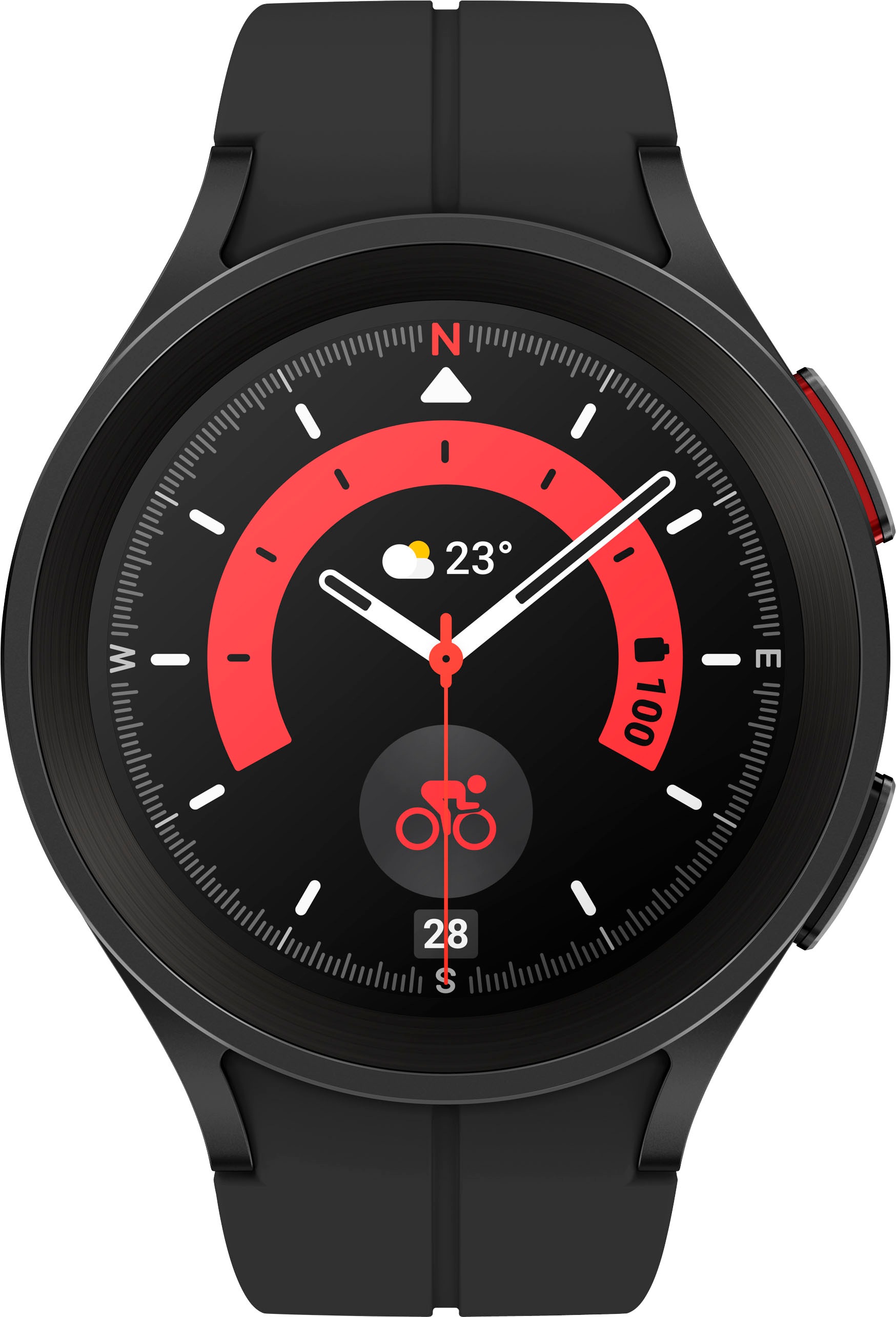 Samsung Smartwatch »Galaxy Watch 5 Pro 45mm BT«, (Wear OS by Samsung Fitness Uhr, Fitness Tracker, Gesundheitsfunktionen)