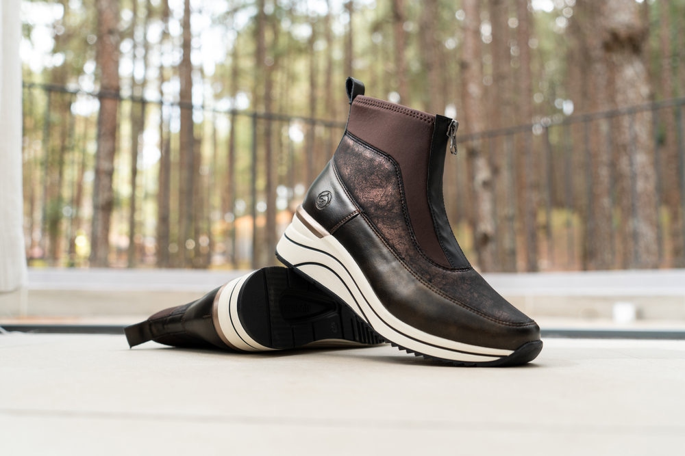 Remonte Keilsneaker, Schlupfboots, Freizeitschuh, High-Top-Sneaker, Front-Reißverschluss