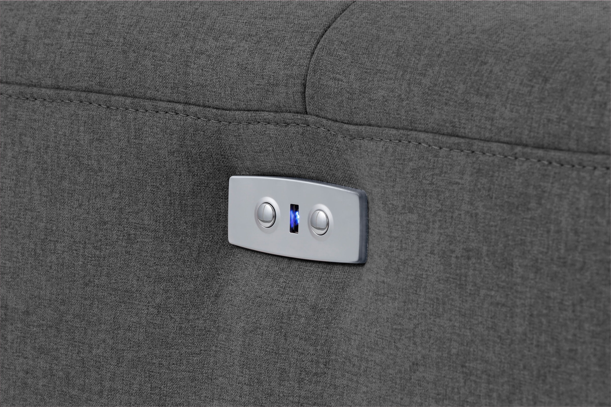 Home affaire Ecksofa »Sentrano, L-Form,«, 275 cm, man. o. elektr. Relaxfunktion und USB/Kopfverstellung