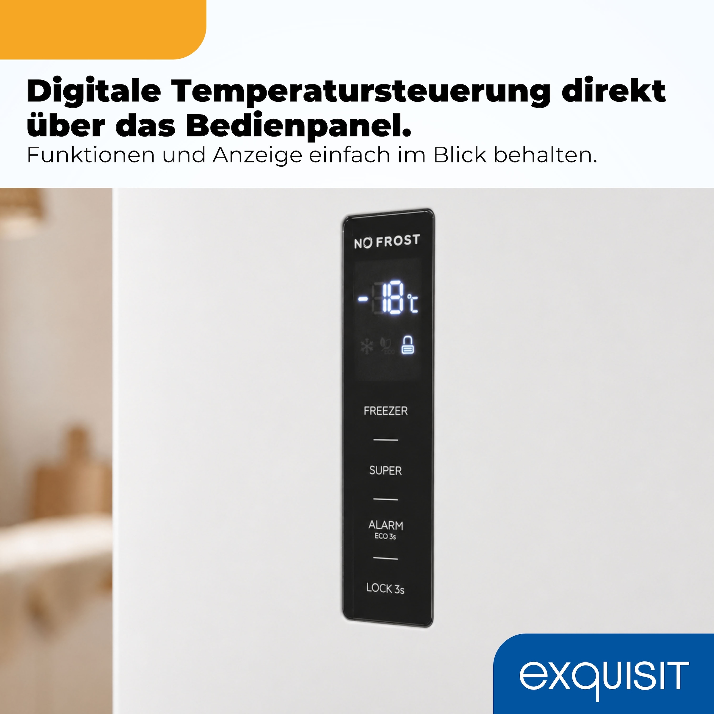 exquisit Gefrierschrank NoFrost »GS295-NF-H-040C weiss« 185 cm hoch 60 cm breit Viel Platz, starke Gefrierleistung & No Frost für eisfreies Gefrieren