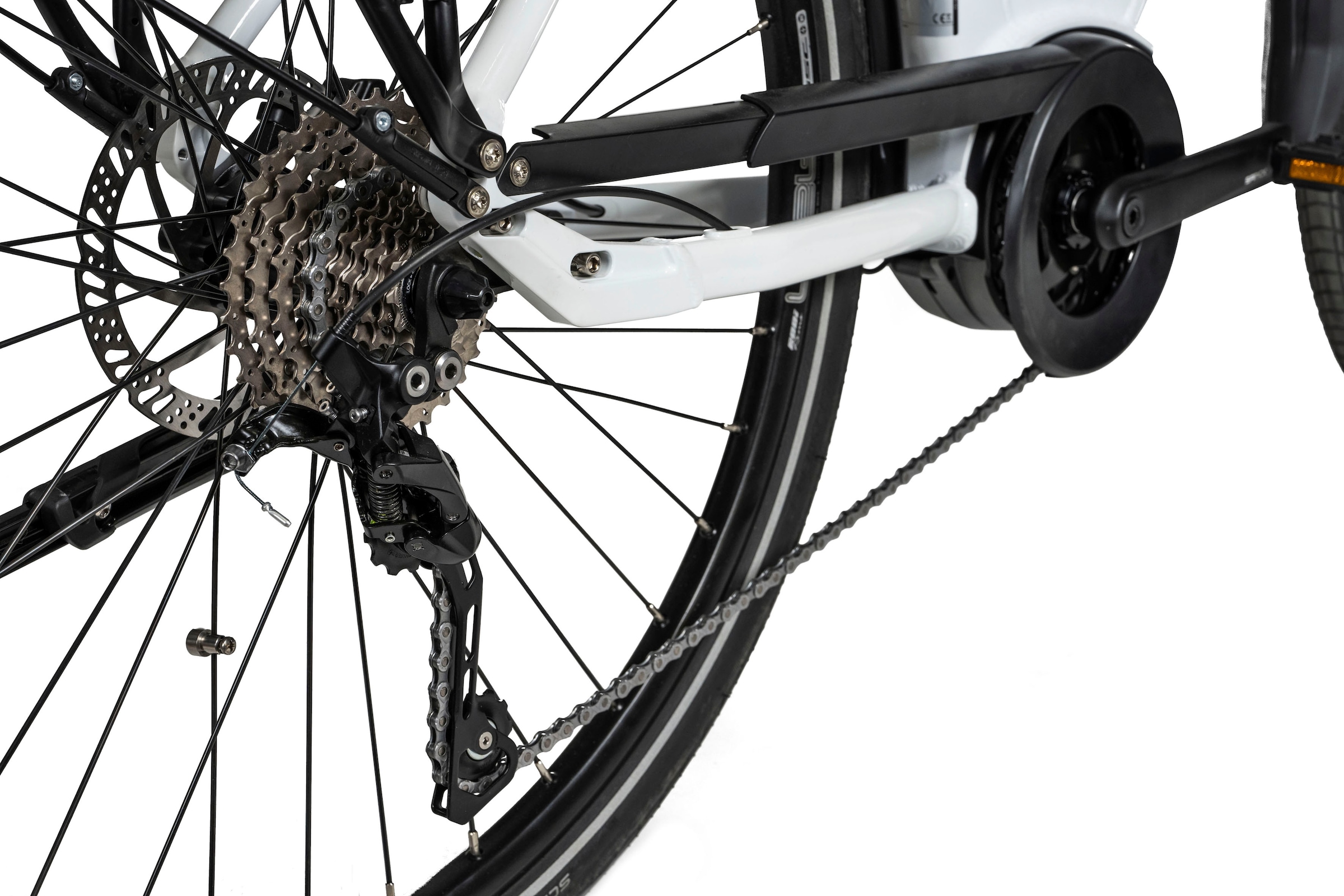 HAWK Bikes E-Bike »E-Trekking 500 Lady«, 10 Gang, Shimano, Deore, Mittelmotor 250 W, Pedelec, Elektrofahrrad für Damen u. Herren