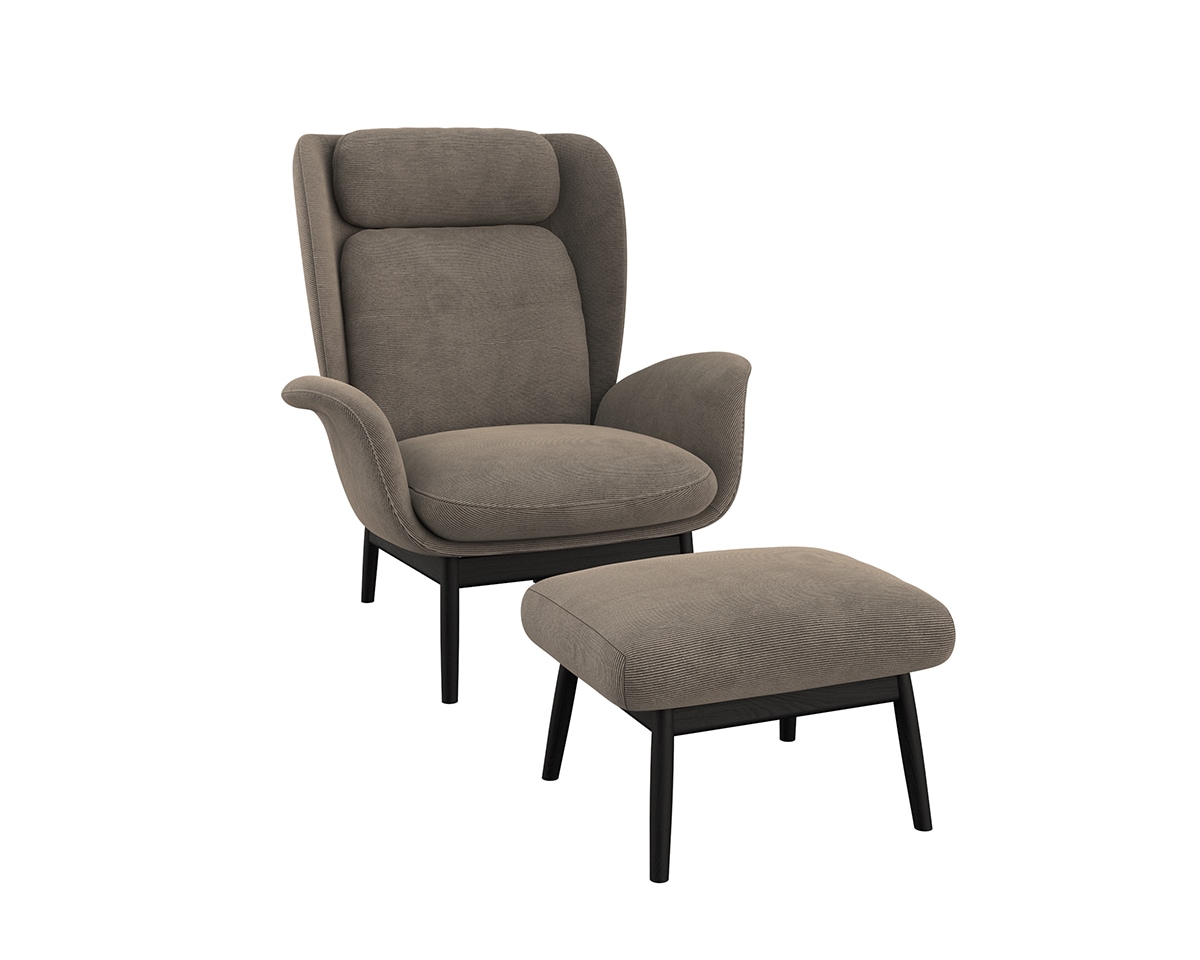 FLEXLUX Ohrensessel »Padova Scandic Design Sessel, erstklassiger Sitz- und günstig online kaufen