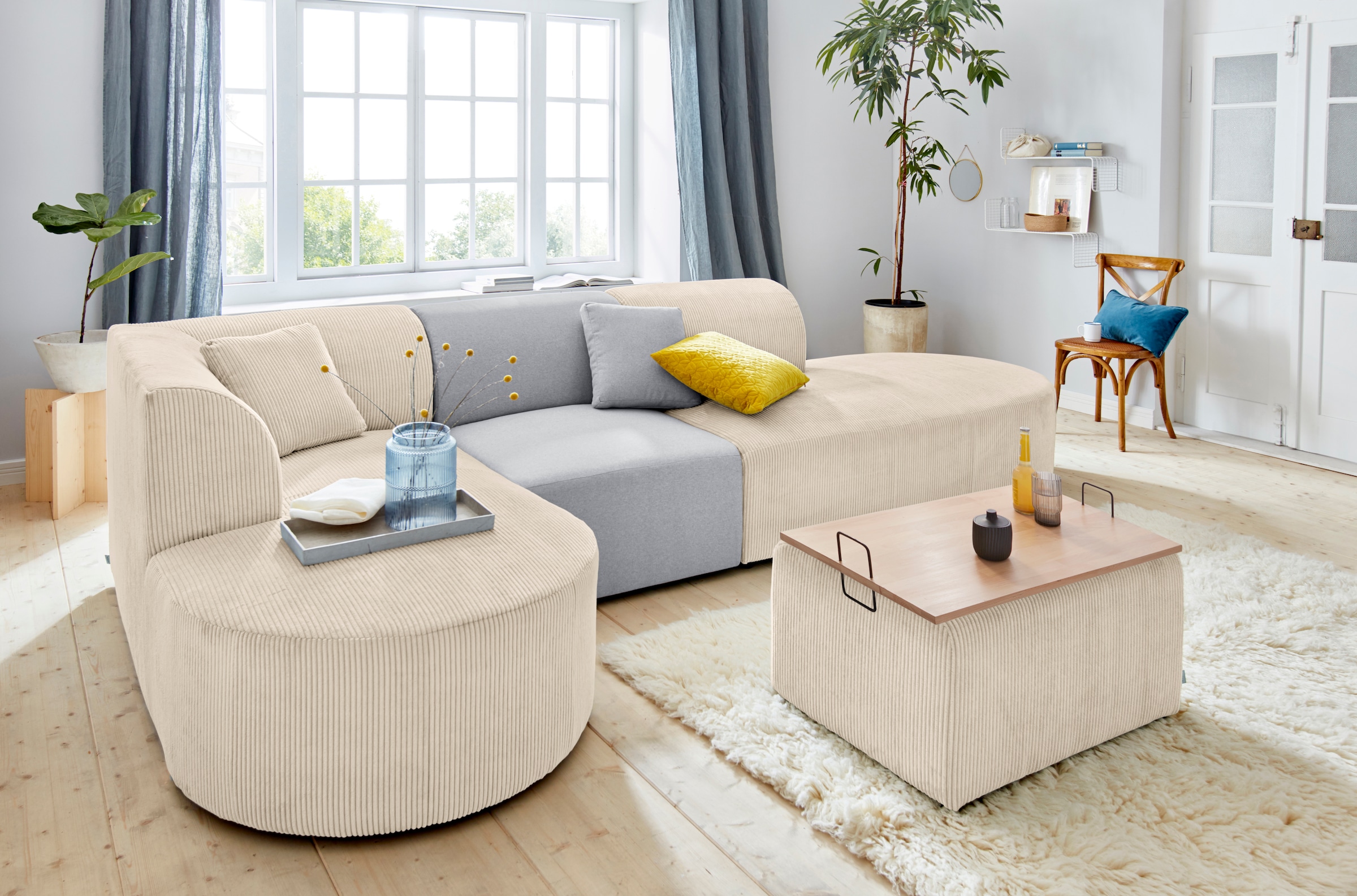 OTTO home Sofa-Eckelement »Alesund« als Einzelelement oder Modulteil günstig online kaufen