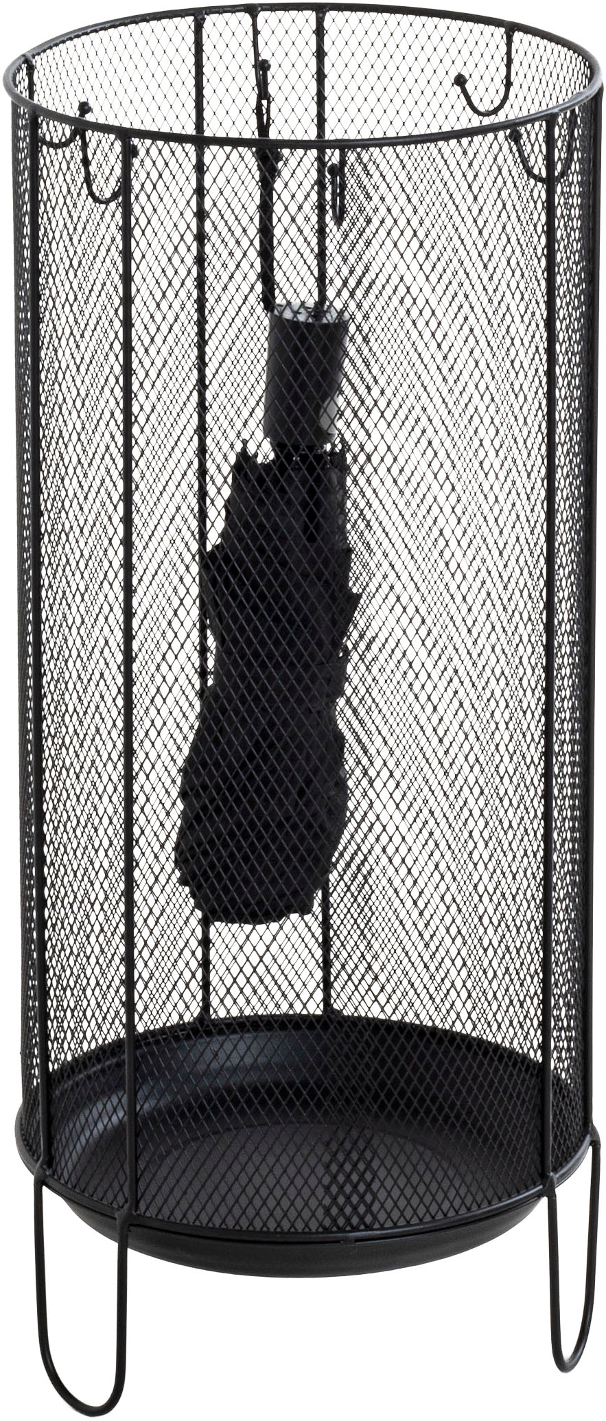 HAKU Schirmständer »Regenschirmständer, Schirmkorb« zylindrisch - aus Metall Schwarz - Ø/H 26/48 cm