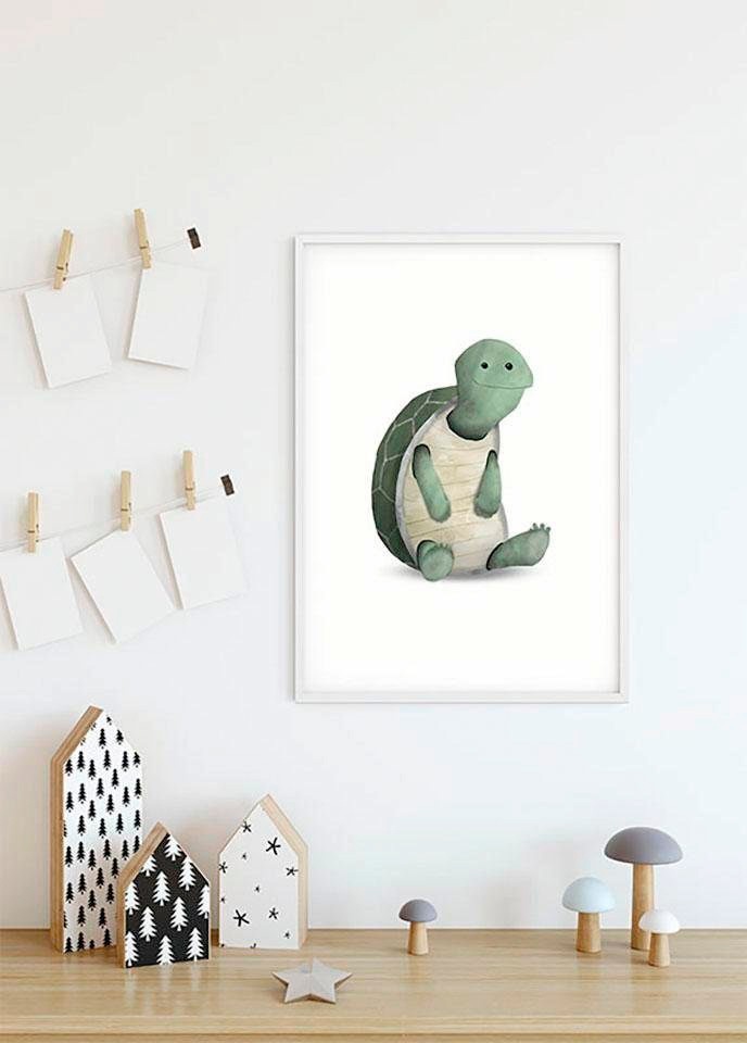 Komar Bild »Cute Animal Turtle«, Schildkröten, (1 St.), Wandbild zur Dekoration - ohne Rahmen