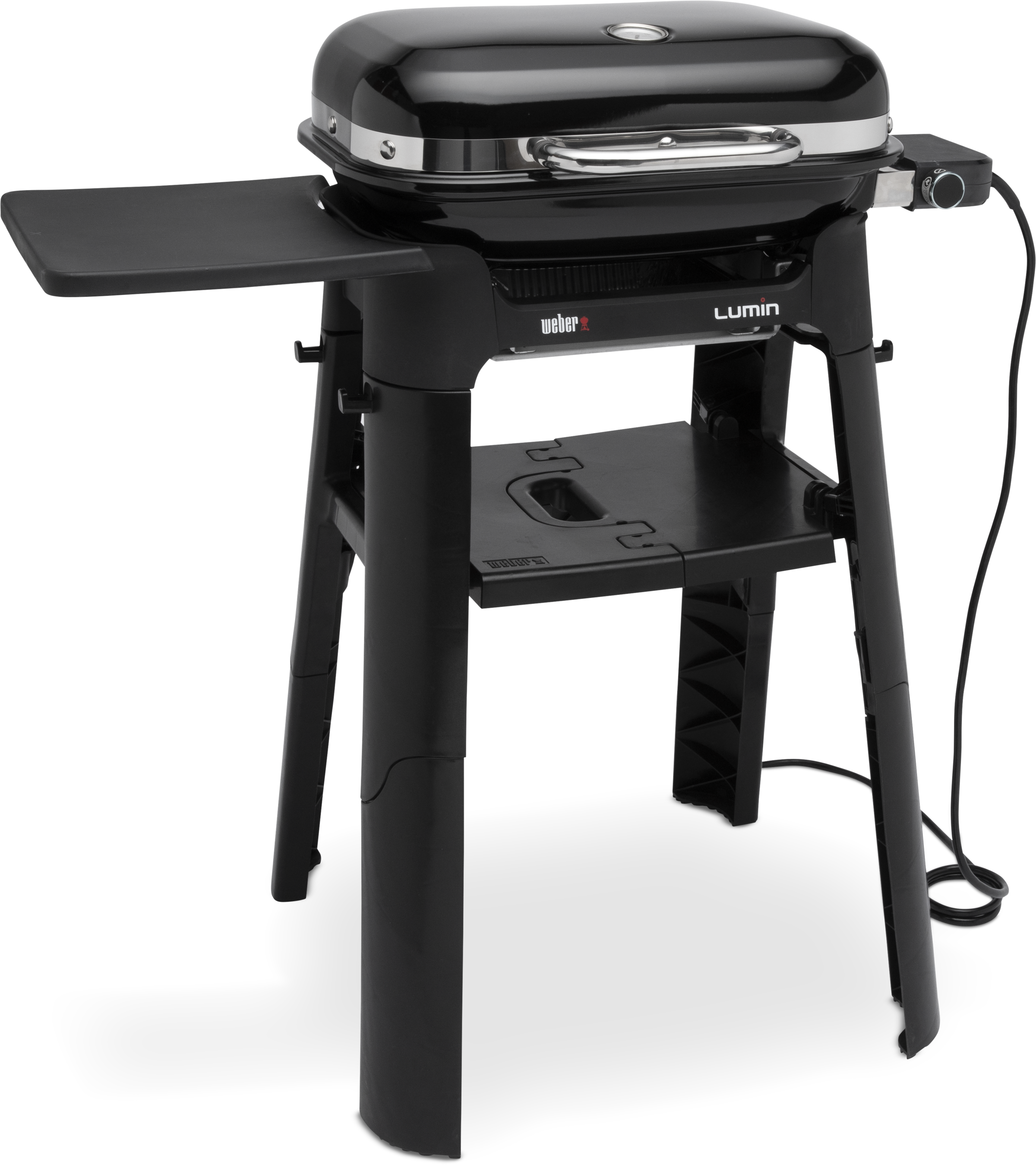 WEBER Elektro-Standgrill »Lumin Compact« 2200 W Anbraten, Räuchern, Dämpfen oder Auftauen schwarz