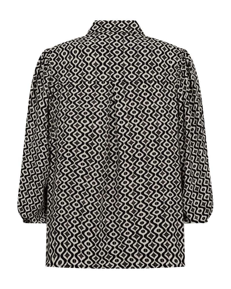 FREEQUENT Druckbluse »FQADNEY-SHIRT« gemustert mit 3/4- Ballonärmel