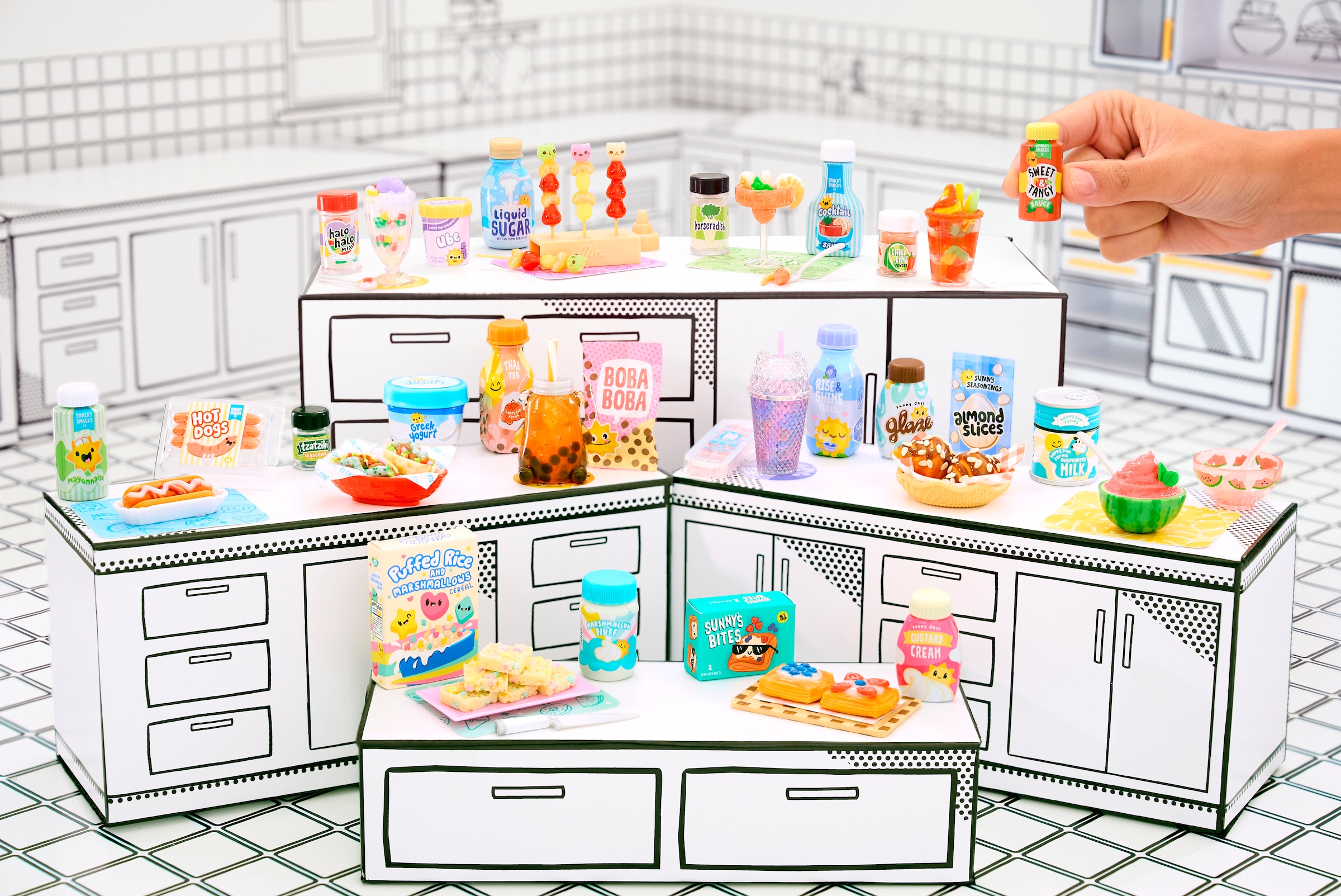 MGA ENTERTAINMENT Kreativset »MGA's Miniverse - Make It Mini Foods: Cafe in PDQ Series 4« sortierte Lieferung