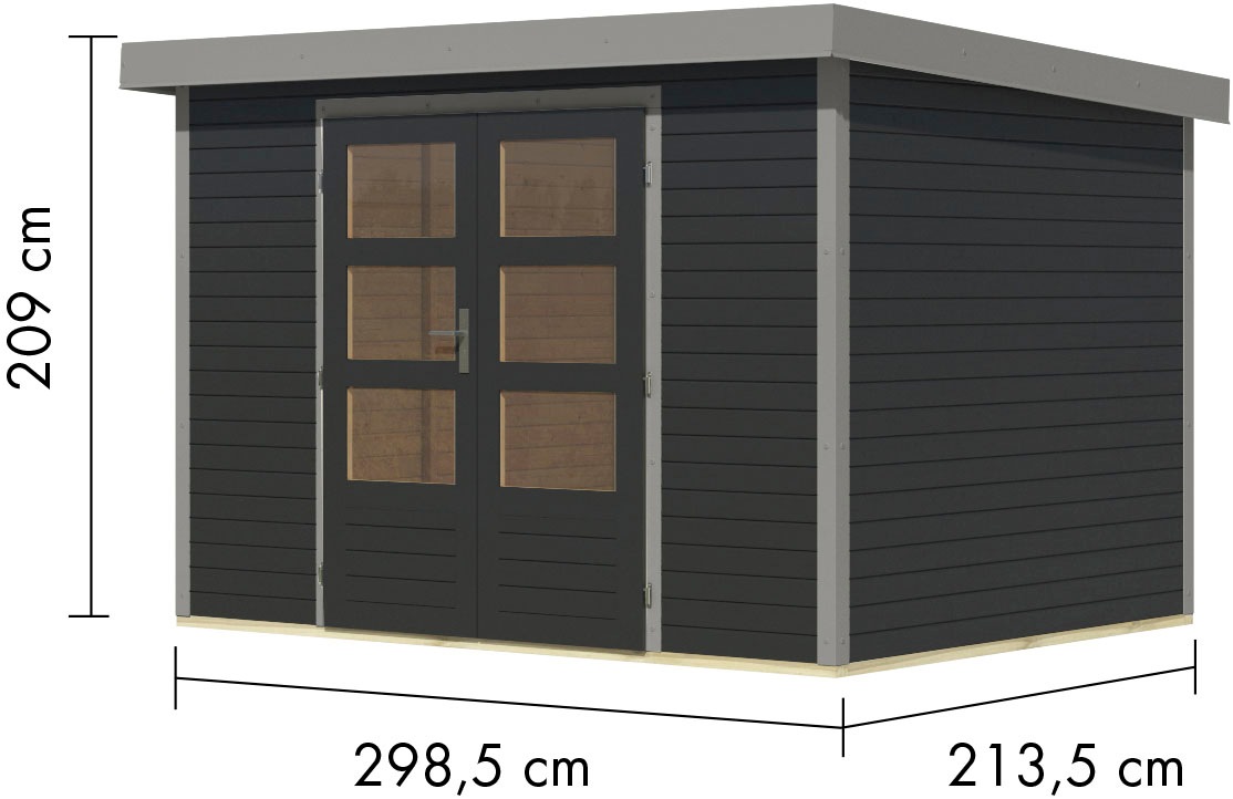 Karibu Gartenhaus »Jupiter 4 C«, in verschiedenen Farben