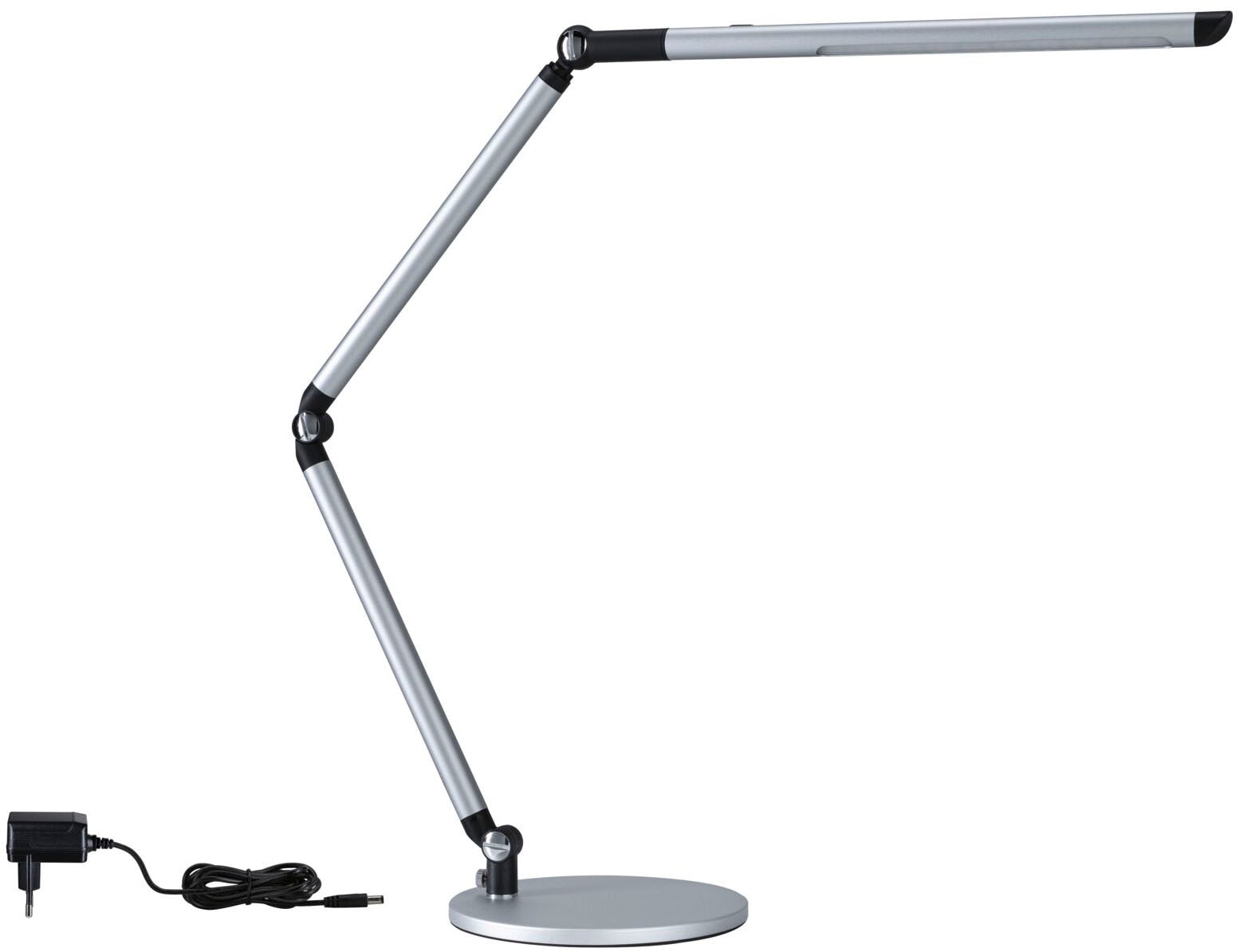 Paulmann LED Schreibtischlampe »LED Schreibtischleuchte 3-Step-Dim FlexBar White Switch Silber matt«, 1 flammig, mehrere Helligkeitsstufen, Farbwechsler, Farbsteuerung, Dimmer