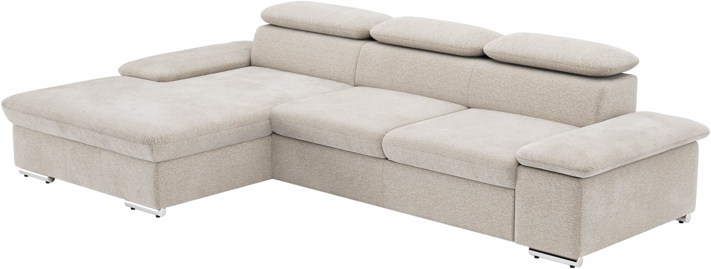 sit&more Ecksofa »Valantine L-Form«, inkl. Kopf- und Armteilverstellung, wahlweise mit Bettfunktion