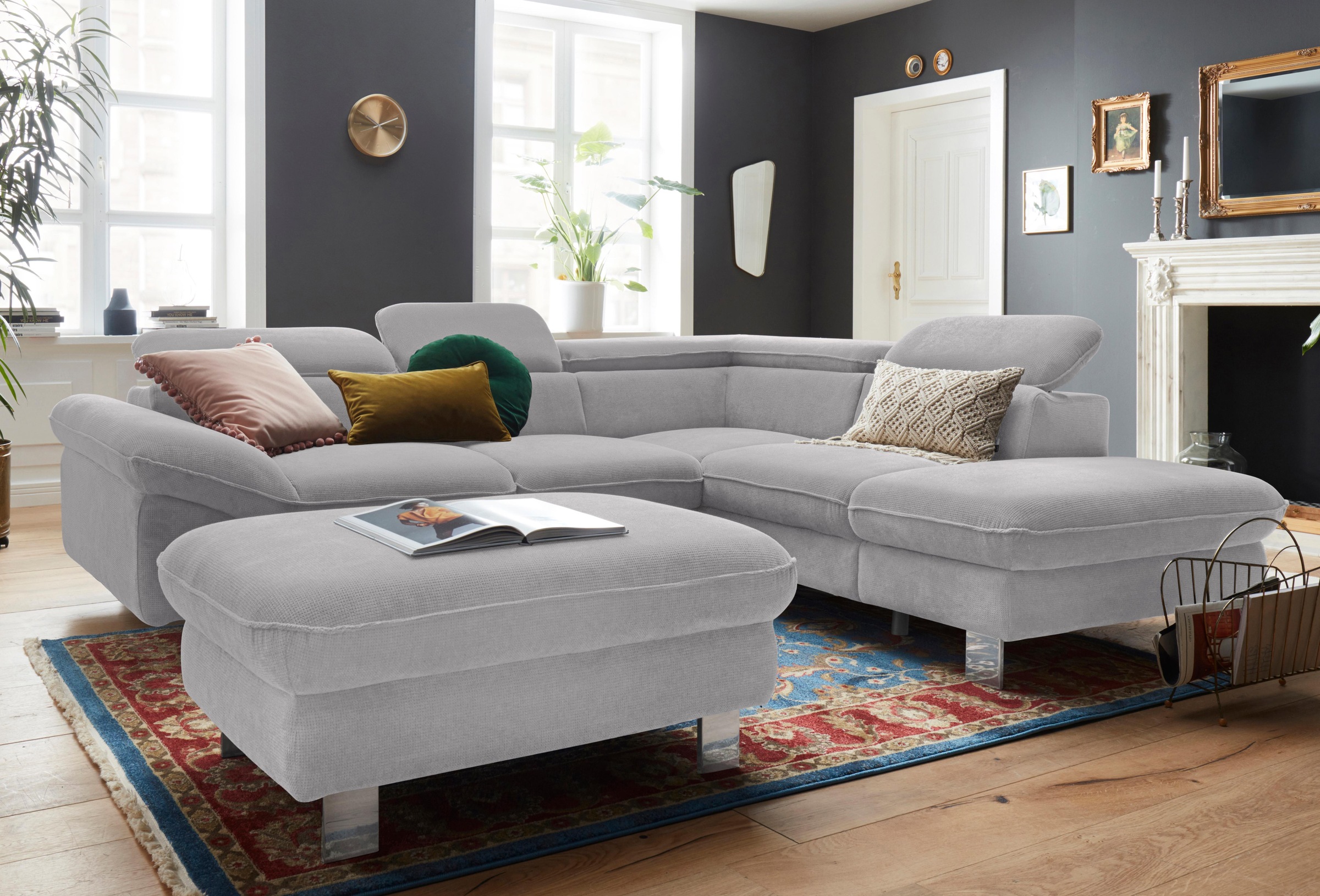 COTTA Hocker »Driver« mit edlen Metallfüßen günstig online kaufen