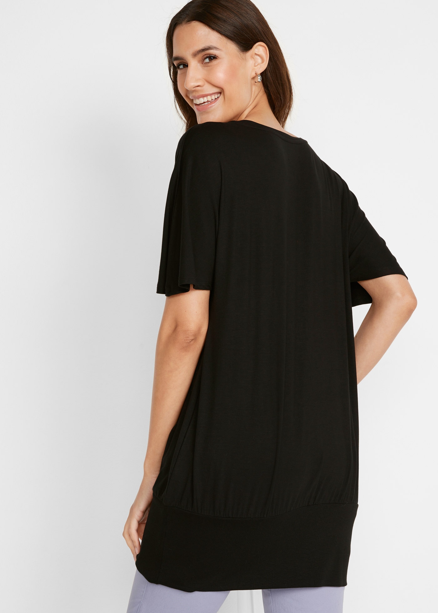 bonprix T-Shirt »Shirt mit U-Boot Ausschnitt, Halbarm« bequeme Passform, Halbarm, mit U-Boot Ausschnitt