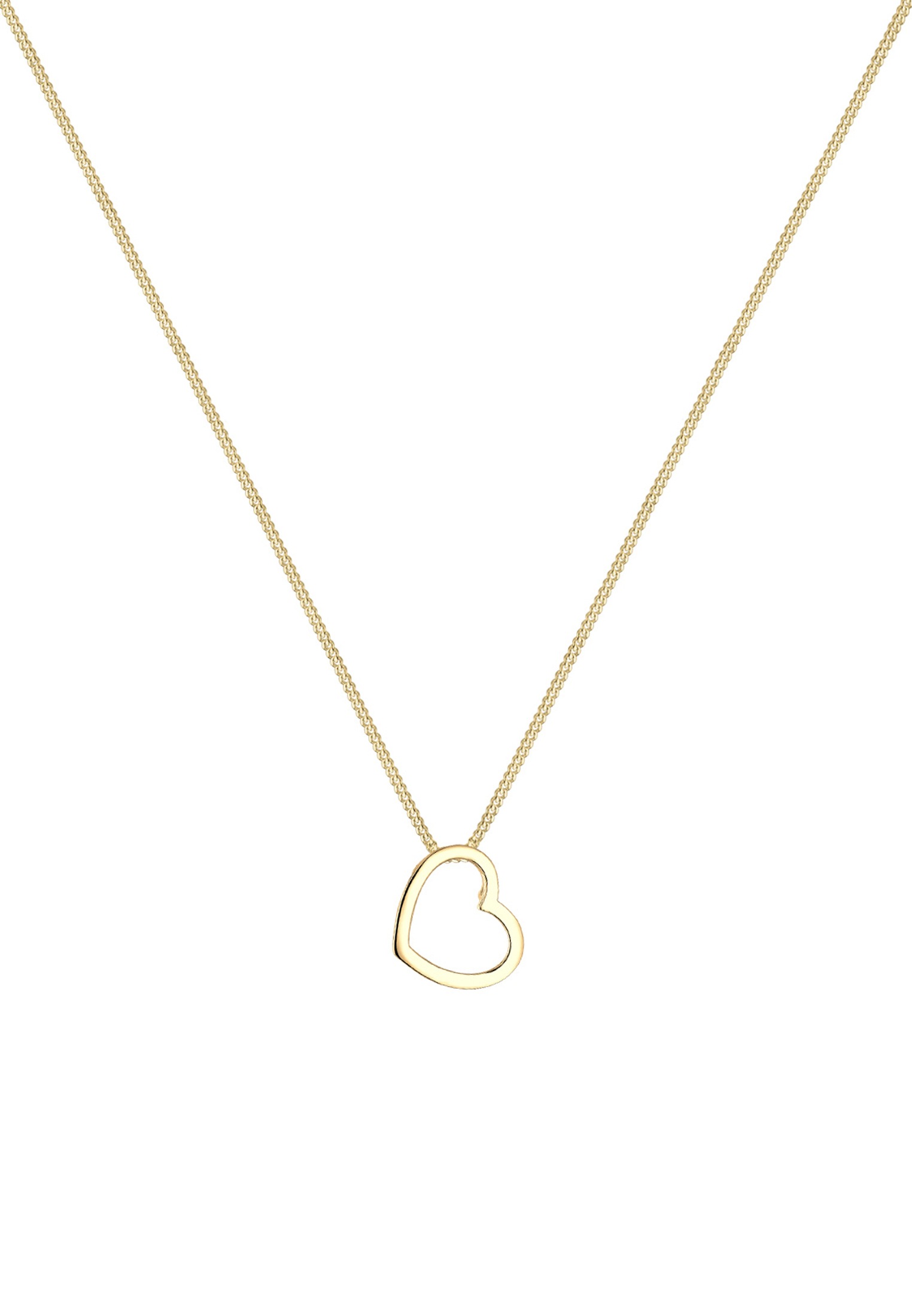 Elli Kette mit Anhänger »Herz Liebe 925 Sterling Silber«