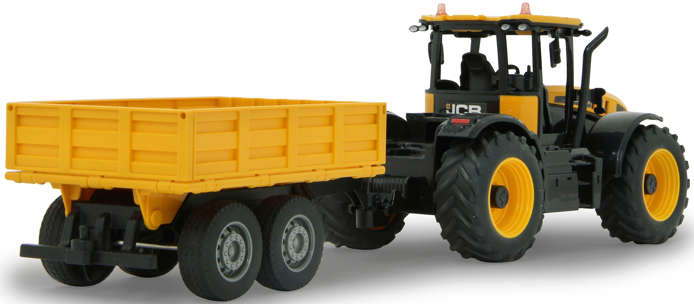 Jamara RC-Auto »JCB Fastrac Traktor mit Kippanhänger 1:24 - 2,4 GHz«, mit LED-Lichtern