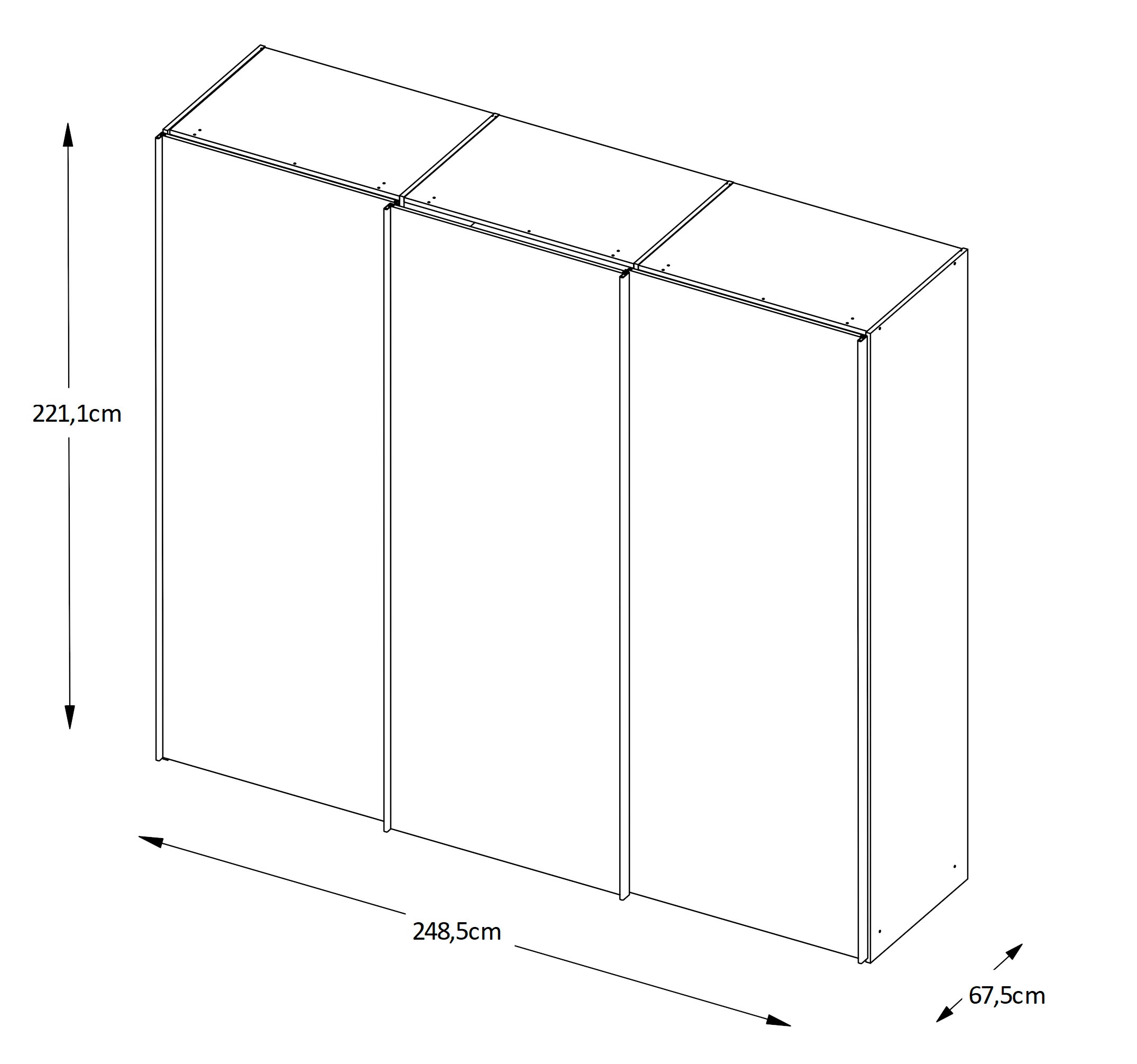 STAUD Schwebetürenschrank »Sonate Pesaro, Made in Germany« Mit vier verschiedenen Ausstattungsvarianten
