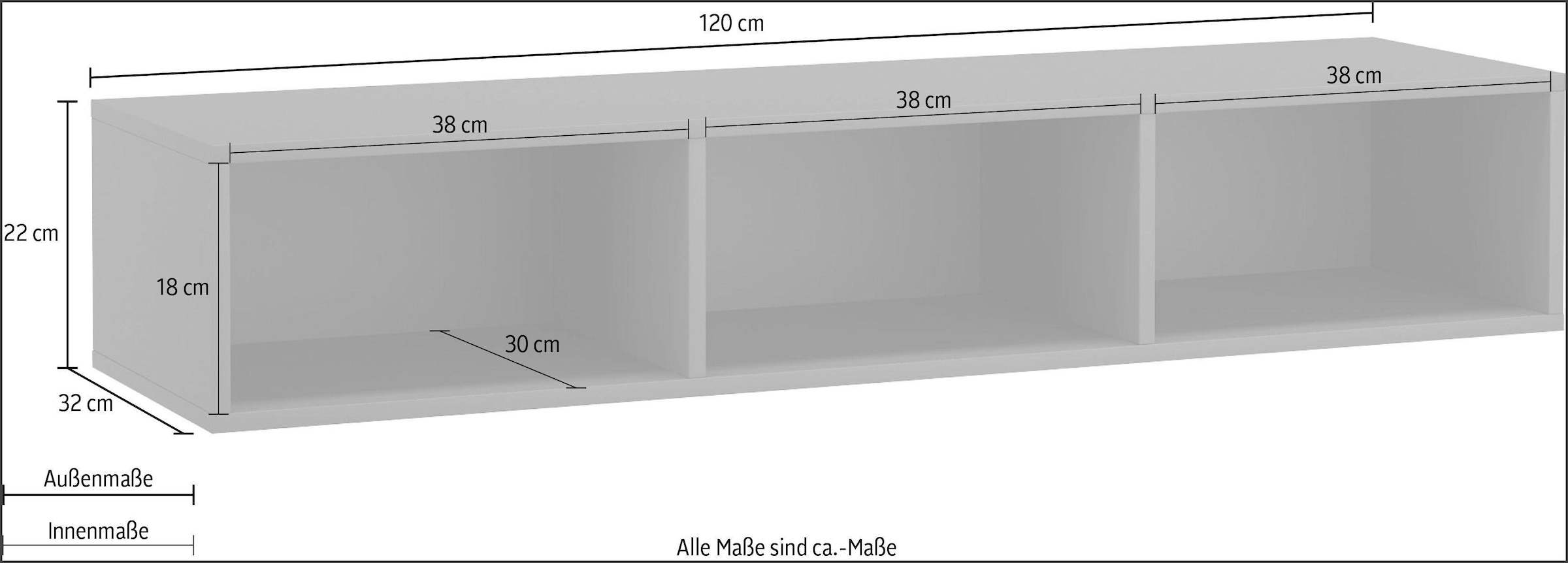 set one by Musterring Hängeregal »Chicago« mit drei offenen Fächern