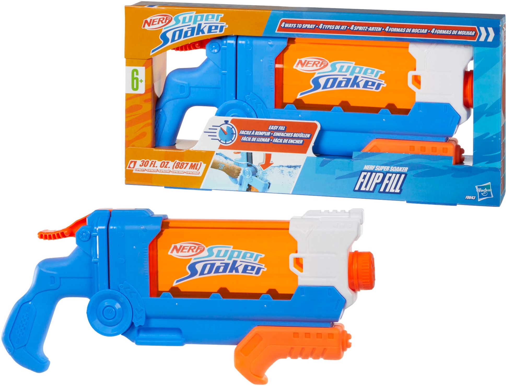 Hasbro Wasserpistole »Nerf, Wasserblaster, Super Soaker, Flip Fill«