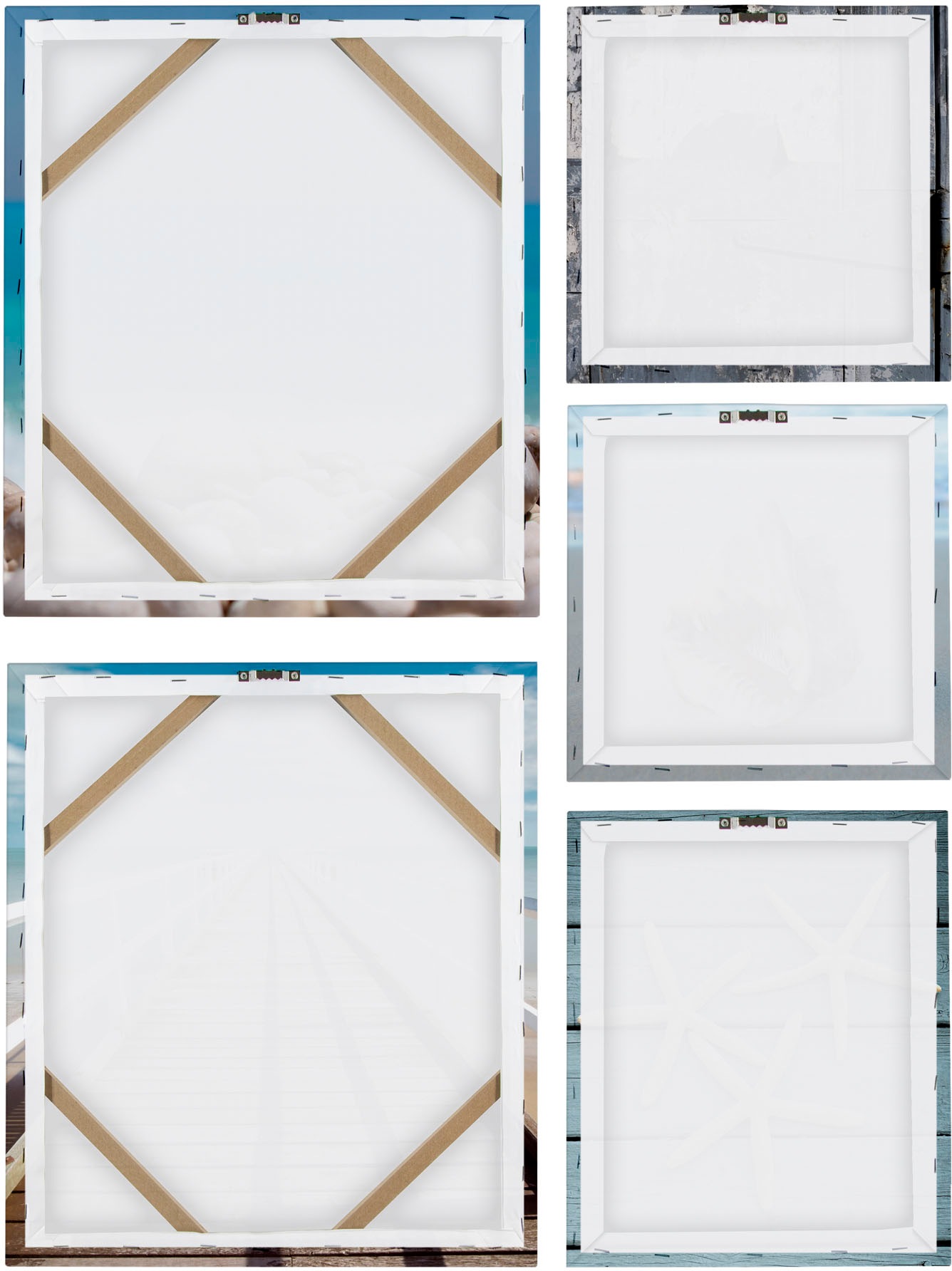 Art for the home Leinwandbild »Set Strand«, (Set, 5 St.), SET 5-teilig Strand 80 x 60 cm