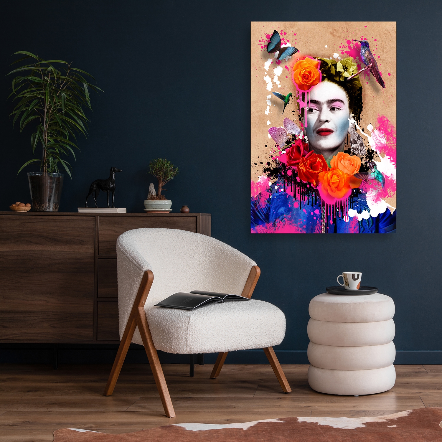 Affengeilebilder Leinwandbild »Frida Kahlo by Frank Amoruso auf Keilrahmen gespannt« 1 Stk. tlg. Kunstdruck Wandbild Bild in verschiedenen Formaten