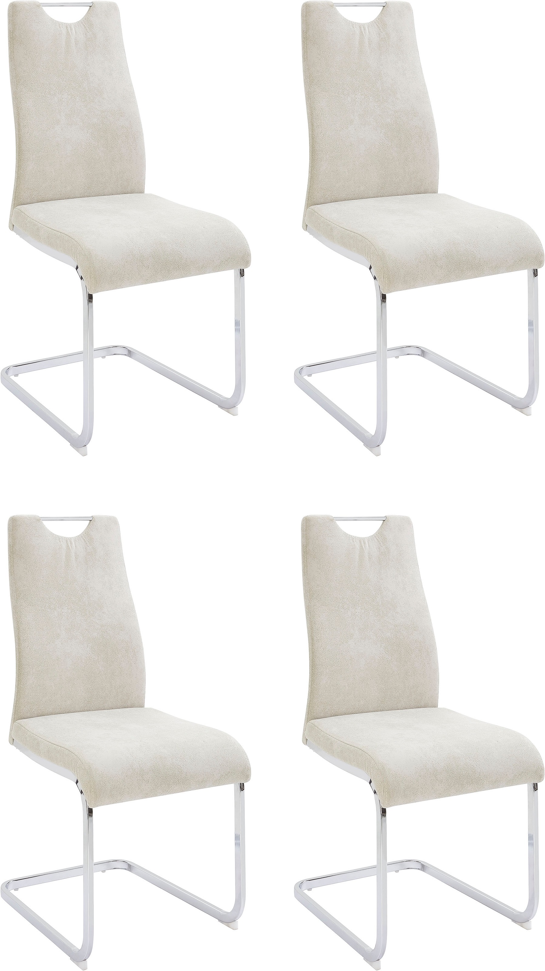 Home affaire Esszimmerstuhl »Milano«, (Set), 4 St., Microfaser VINTAGE, (2 günstig online kaufen