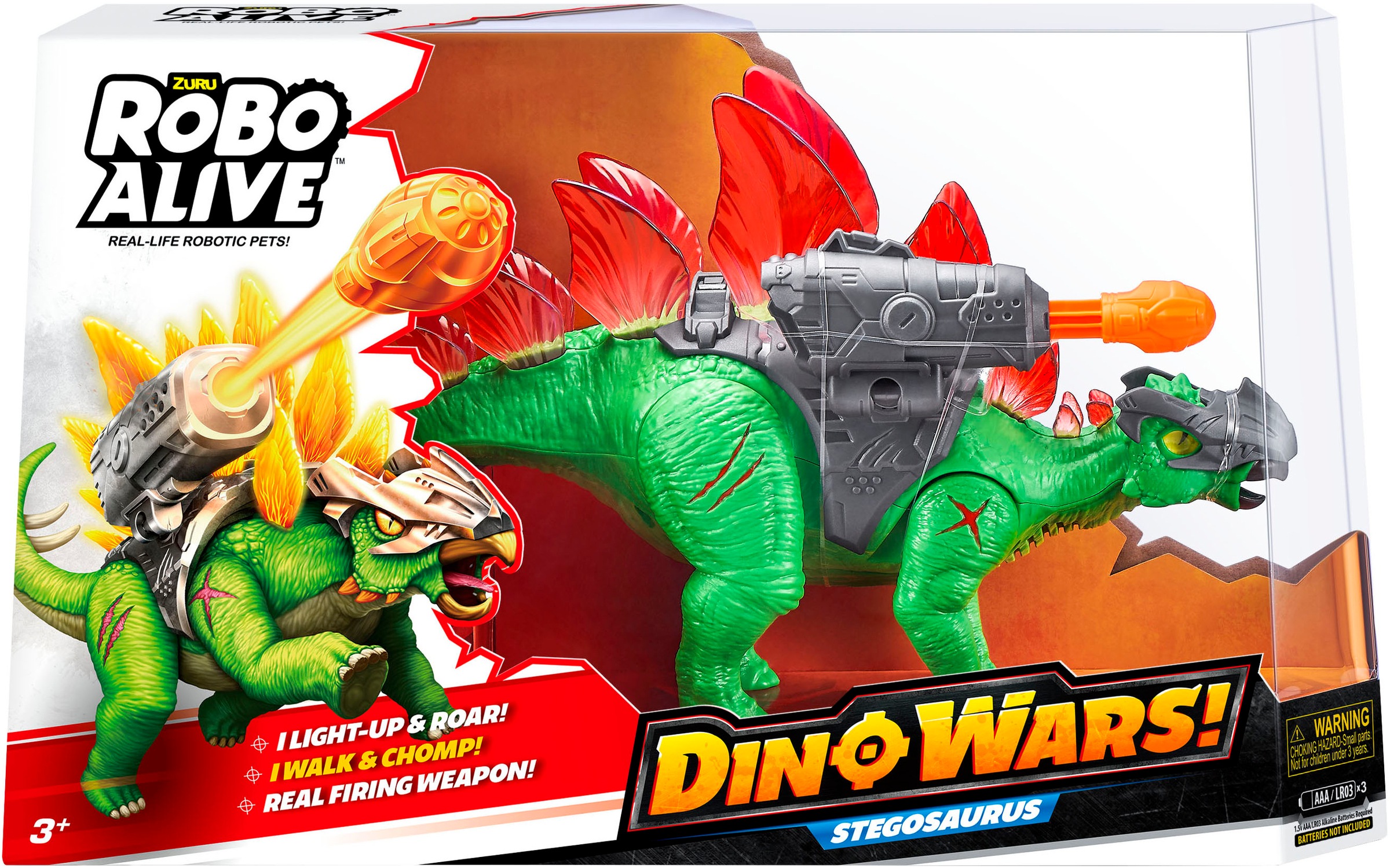 ROBO ALIVE Robotertier »Robo Alive, Dino Wars Dinosaurier Stegosaurus Serie 1«, mit Funktionen