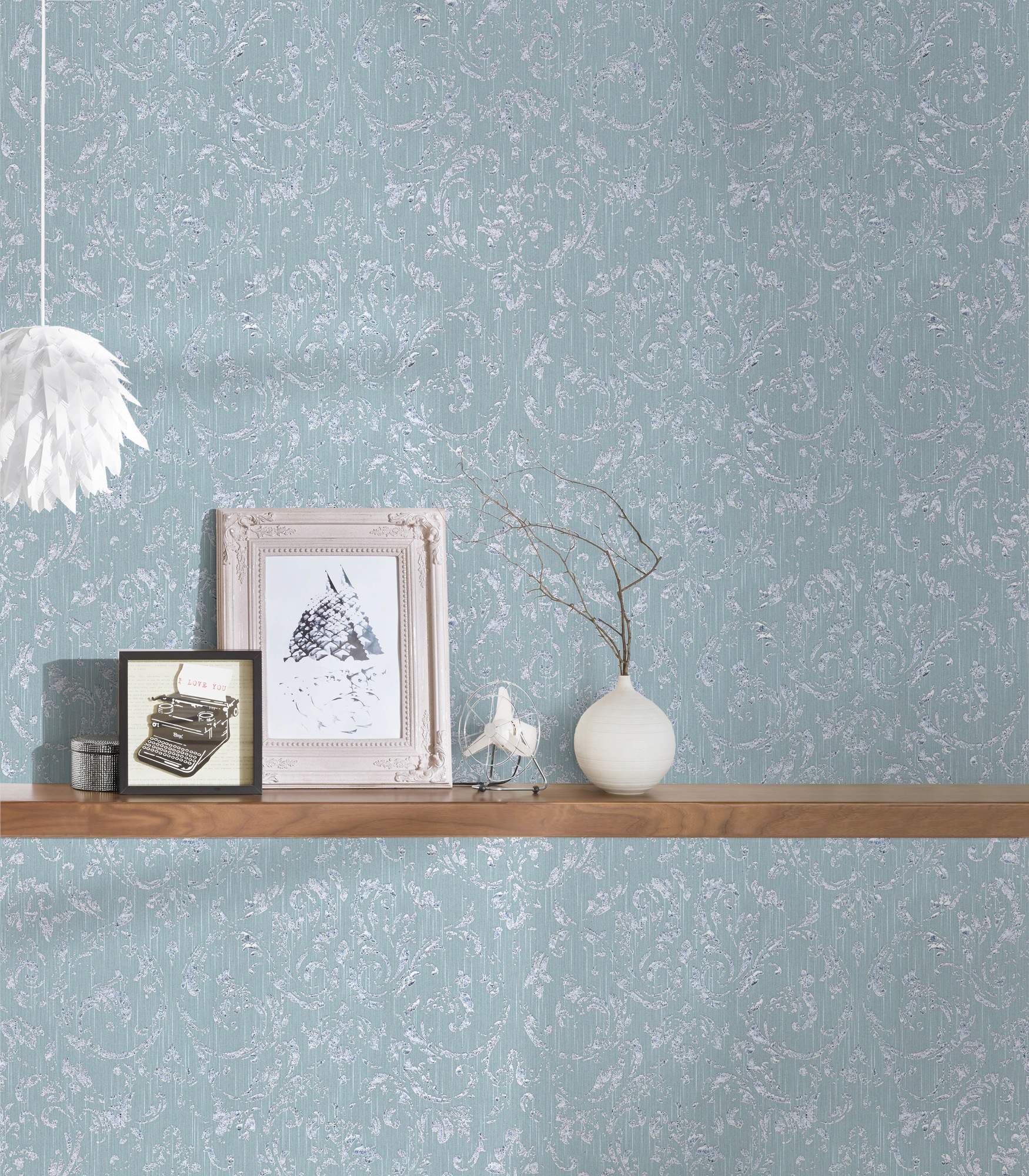 Architects Paper Textiltapete »Metallic Silk«, Barock-matt-glänzend, Ornament Tapete Barock Tapeten Wohnzimmer Schlafzimmer Küche Flur Büro