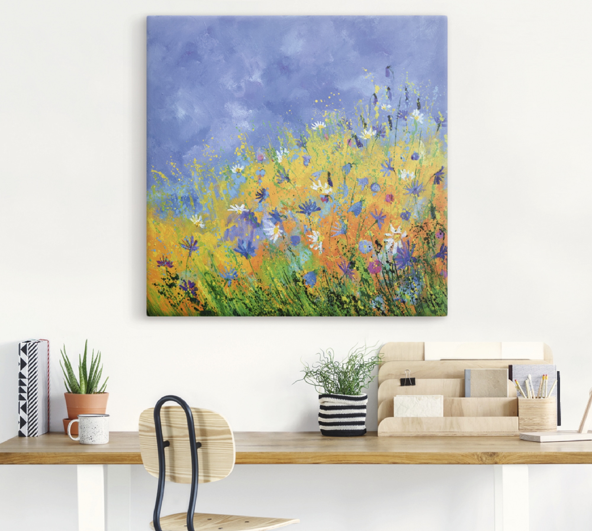 Artland Wandbild »Wildblumen«, Blumenwiese, (1 St.), als Leinwandbild, Wand günstig online kaufen