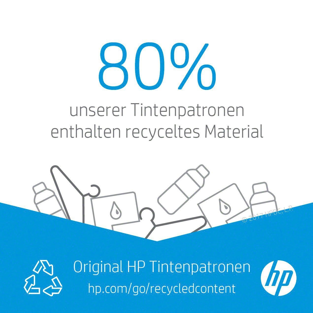 HP Tintenpatrone »HP original Druckerpatrone 912XL Cyan« 3 Probemonate gratis* drucken