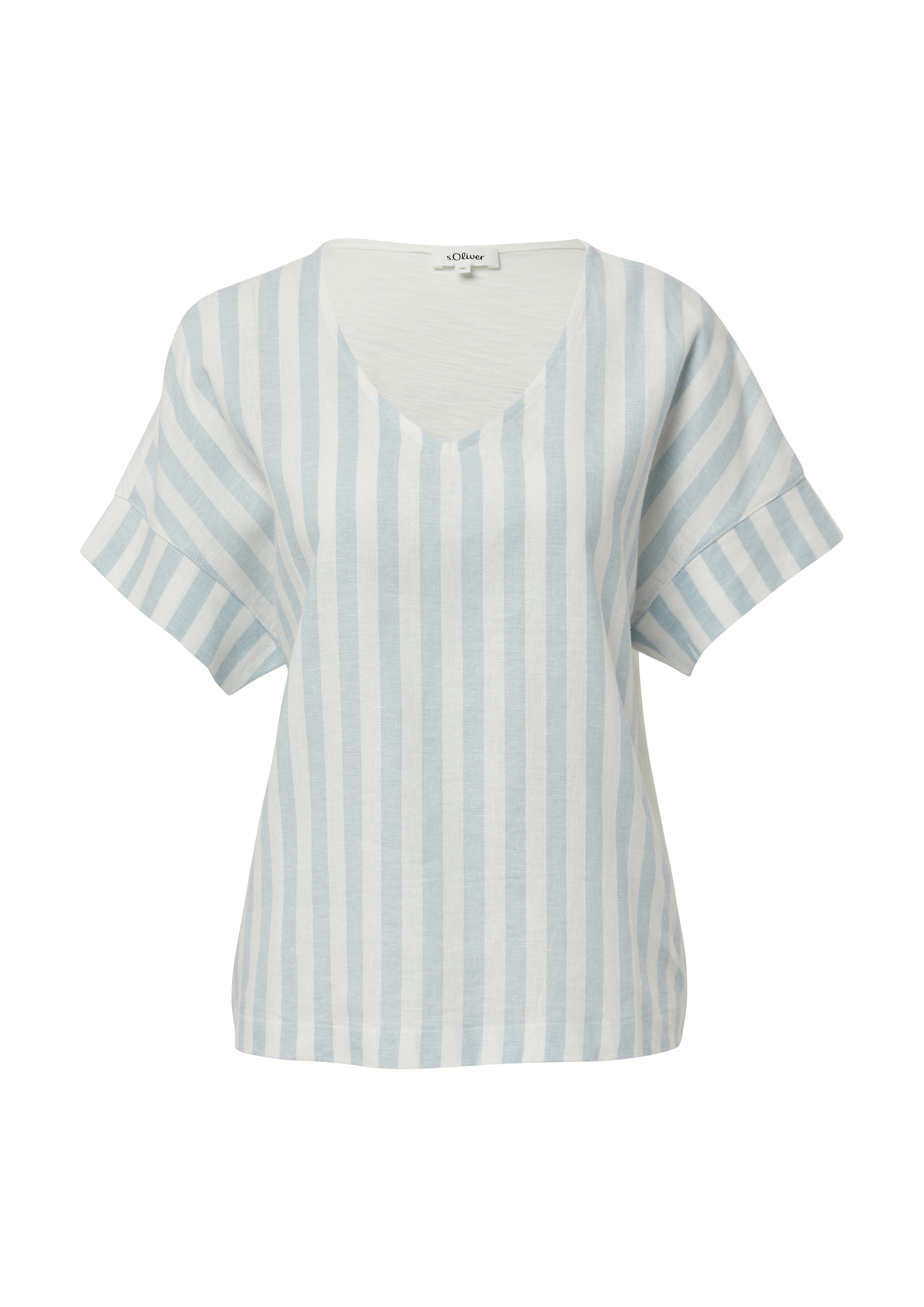 s.Oliver T-Shirt, mit Streifen Muster