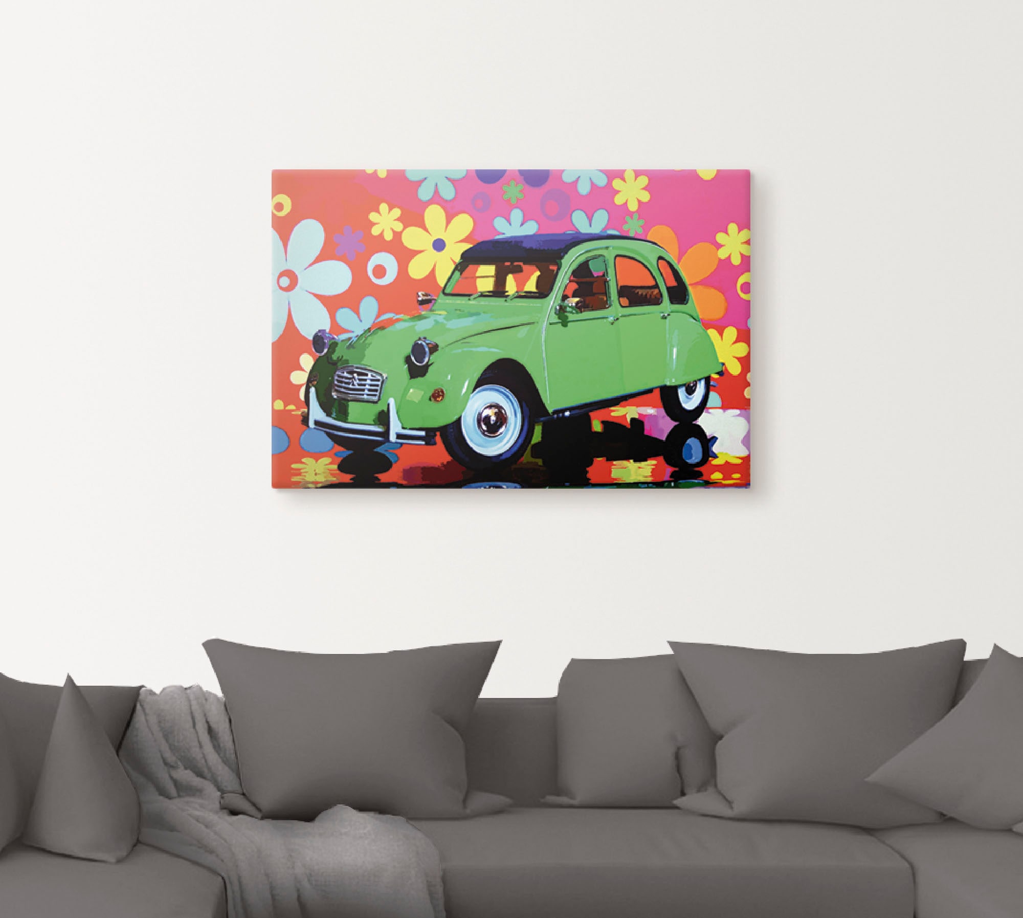 Artland Wandbild »CitroÃ«n 2CV grün«, Auto, (1 St.), als Alubild, Outdoorbi günstig online kaufen