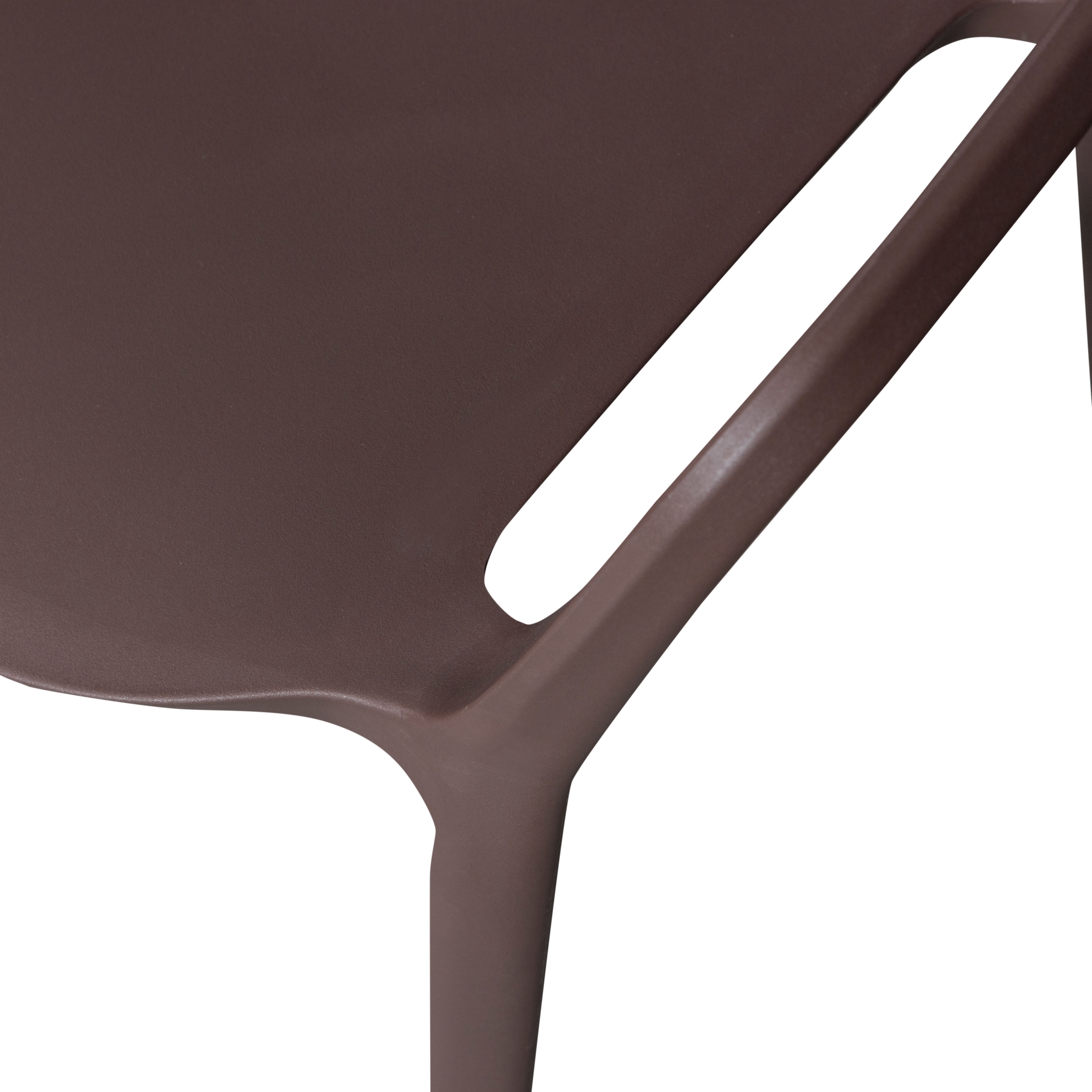 WOOOD Esszimmerstuhl »Bent Polypropylen stapelbar für In- und Outdoor, H 75 x B 57 x T 56 cm« () (Set, 2 St) Tragkraft 150 kg, wasserabweisendes, fertig montiert