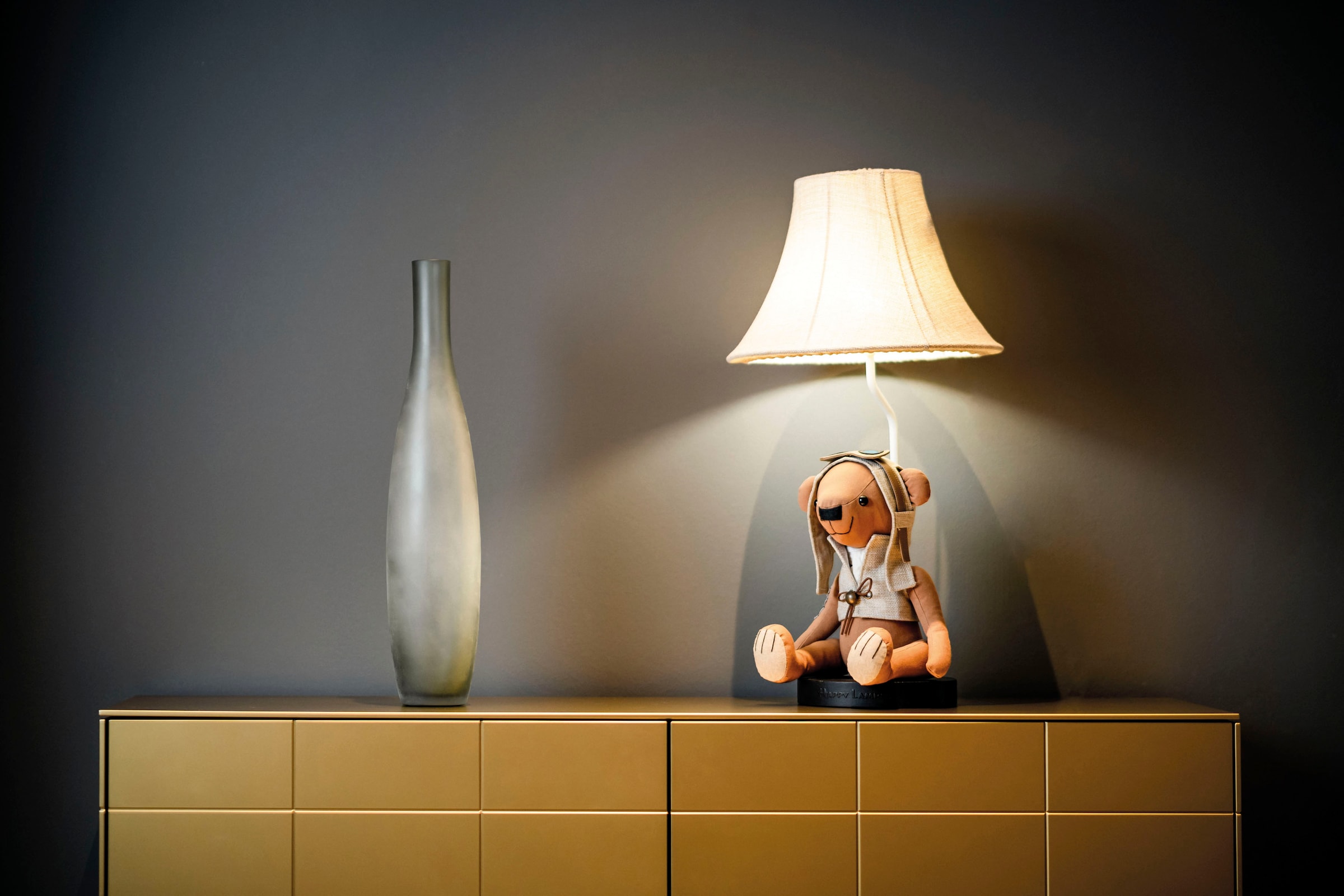 Happy Lamps for smiling eyes LED Tischleuchte »Charles der Bär«, 1 flammig, Leuchtmittel GU 5,3 | LED fest integriert, Hochwertig, Einzigartig, Tiermotiv