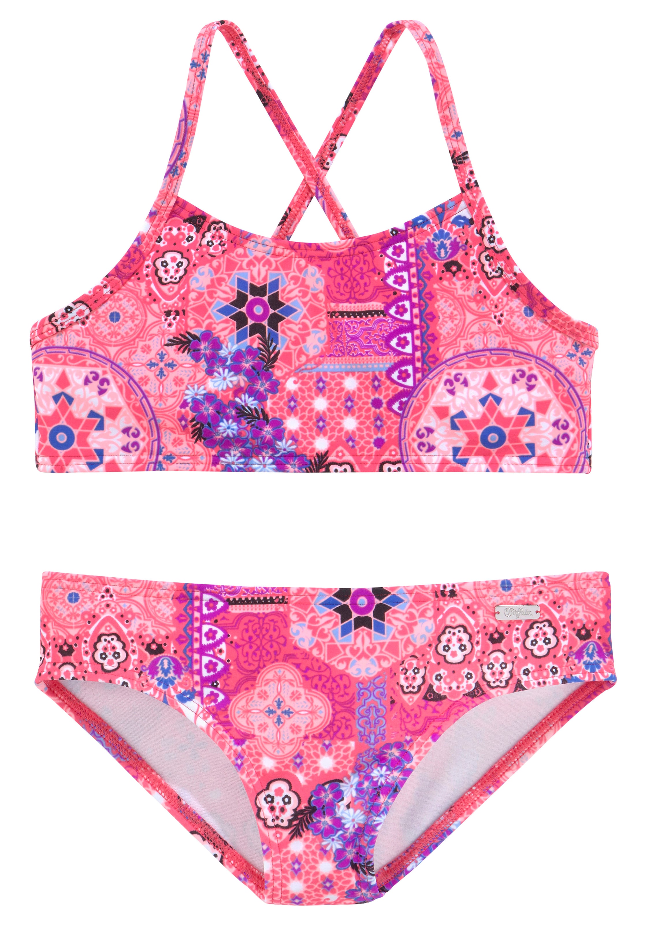 Buffalo Bustier-Bikini »Shari Kids«, mit verspieltem Print