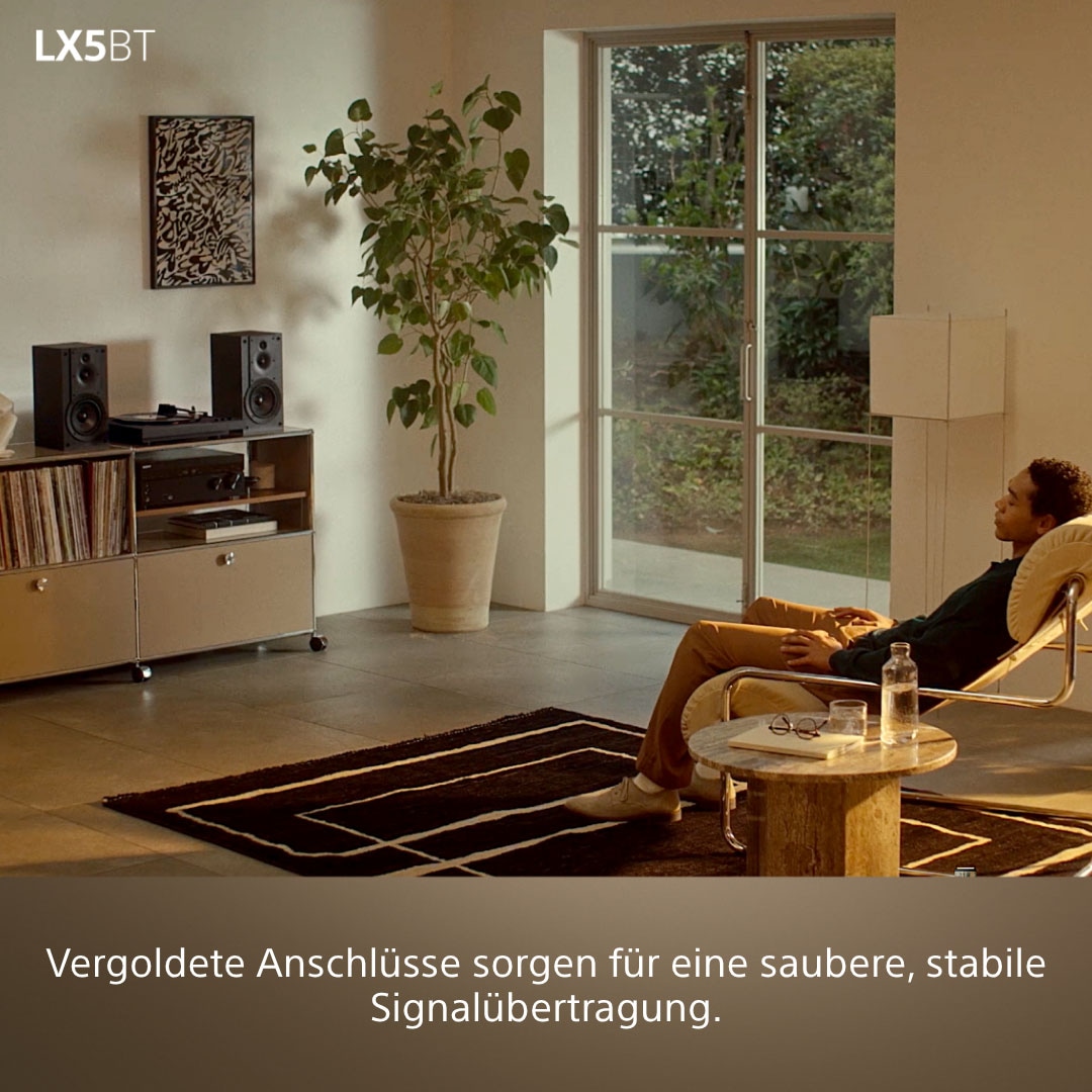 Sony Plattenspieler »PS-LX5BT + Field 5« Vollautomatik, Riemenantrieb, Tonabnehmer, Hi Res Wi, Phono Vorv.