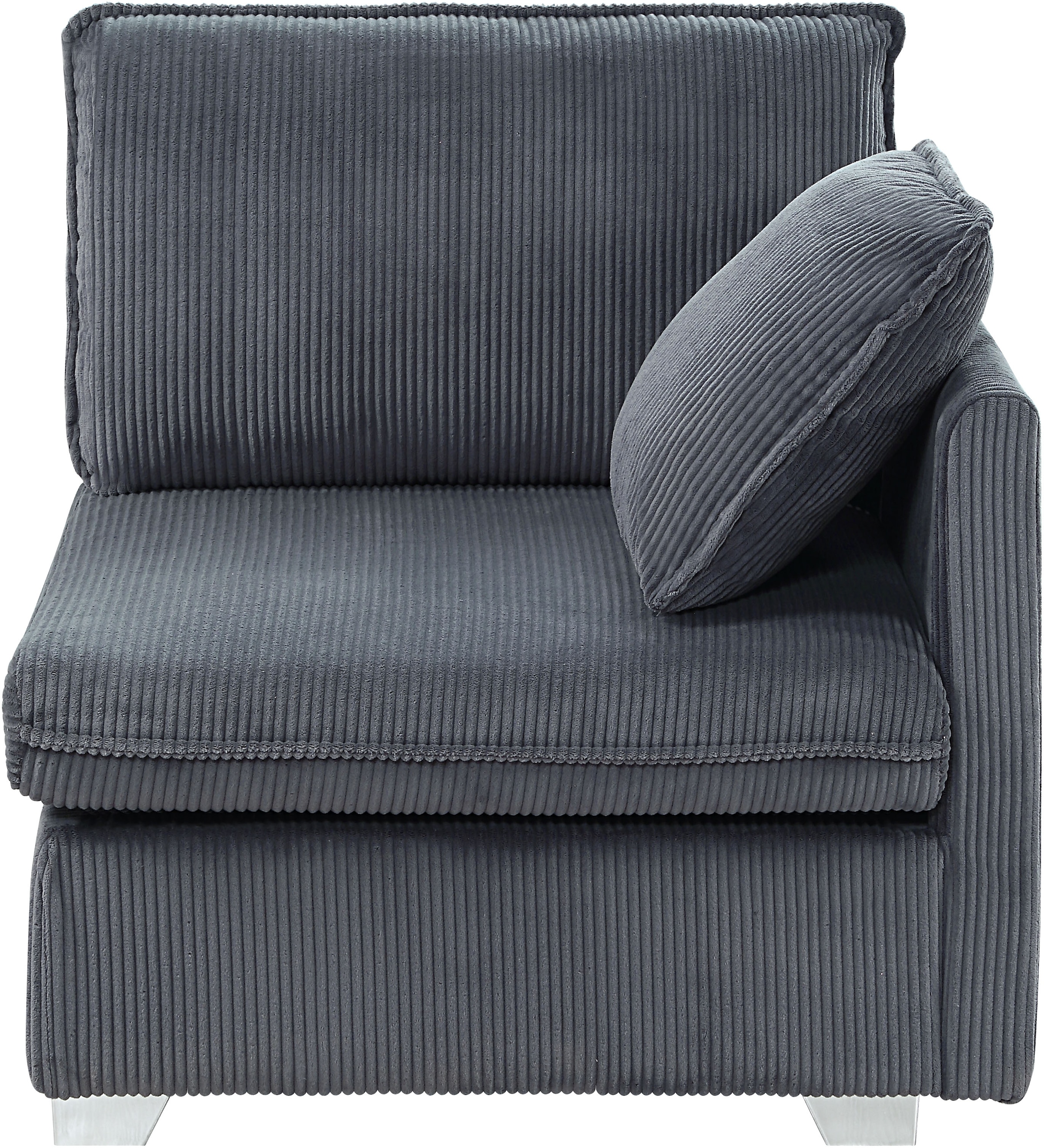 ATLANTIC home collection Wohnlandschaft, modularer 4-Sitzer mit 2 Hockern, weicher Cordbezug