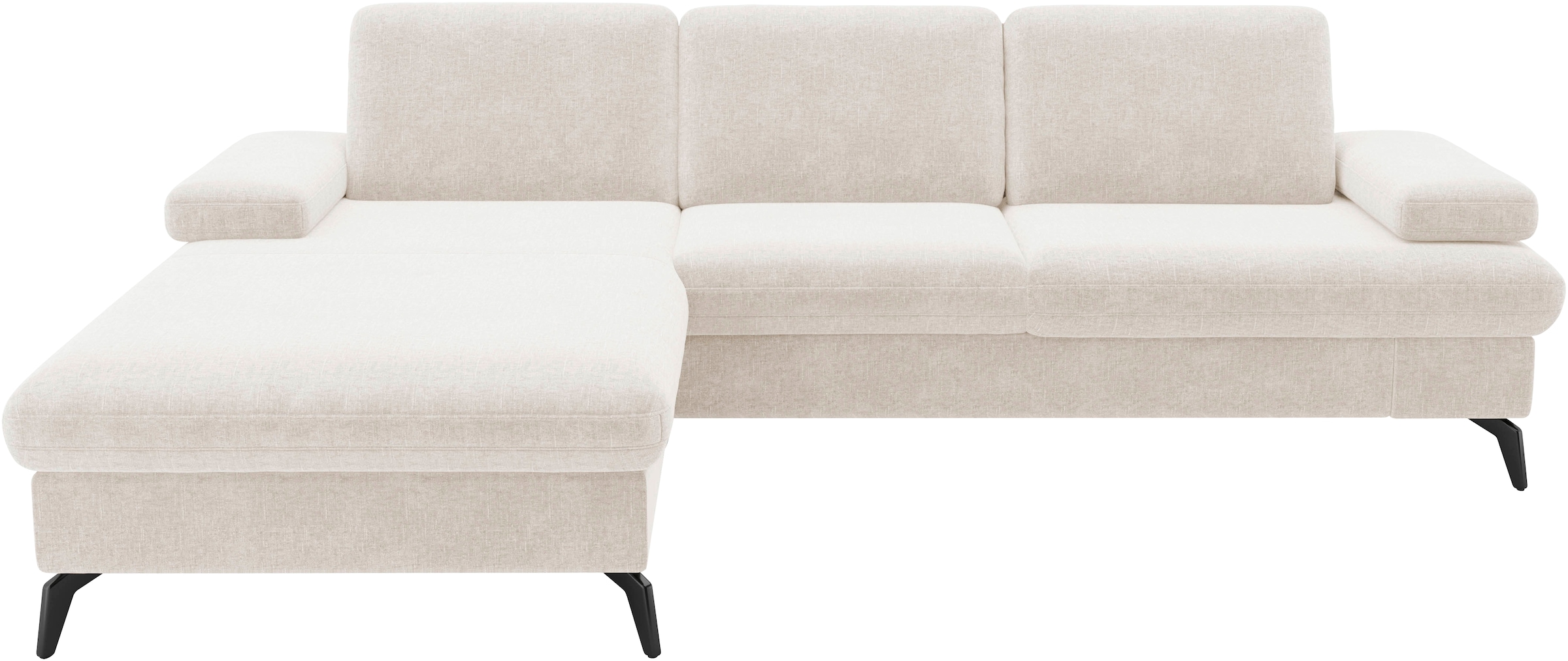 sit&more Ecksofa »Morris Jubi L-Form, B: 247 cm«, mit Armteilfunktion & 1 Zierkissen, optional Bettfunktion
