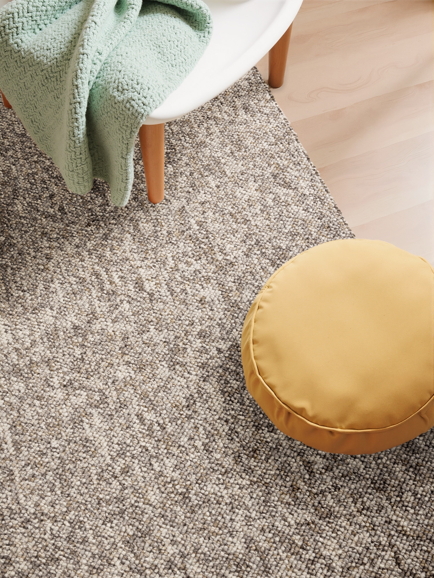 ELLE DECORATION Teppich »Rocco«, rechteckig, 10 mm Höhe, Läufer, waschbar, Wohnzimmer, Esszimmer, Woll-Optik