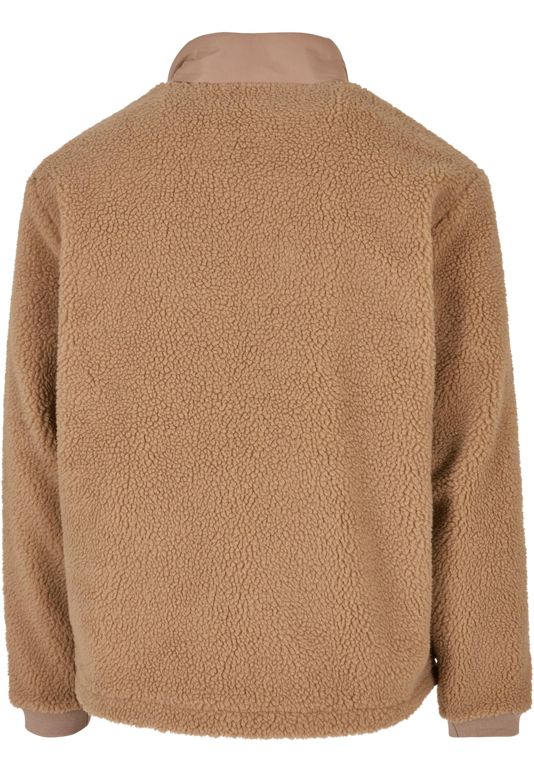 URBAN CLASSICS Winterjacke »Urban Classics Herren Patched Sherpa Jacket« 1 Stk. tlg. ohne Kapuze