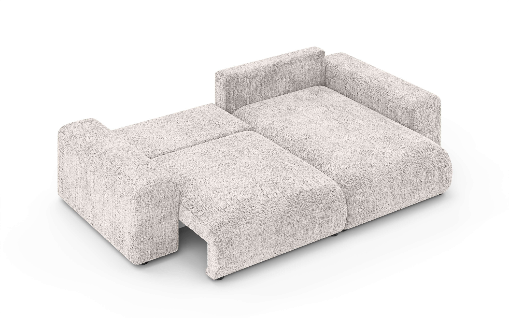 Home affaire Ecksofa »LAKESIDE mit Bettfunktion und Bettkasten, B/T/H 257/166/84 cm«, L-Form, Recamiere beidseitig montierbar, mit Wellenunterfederung