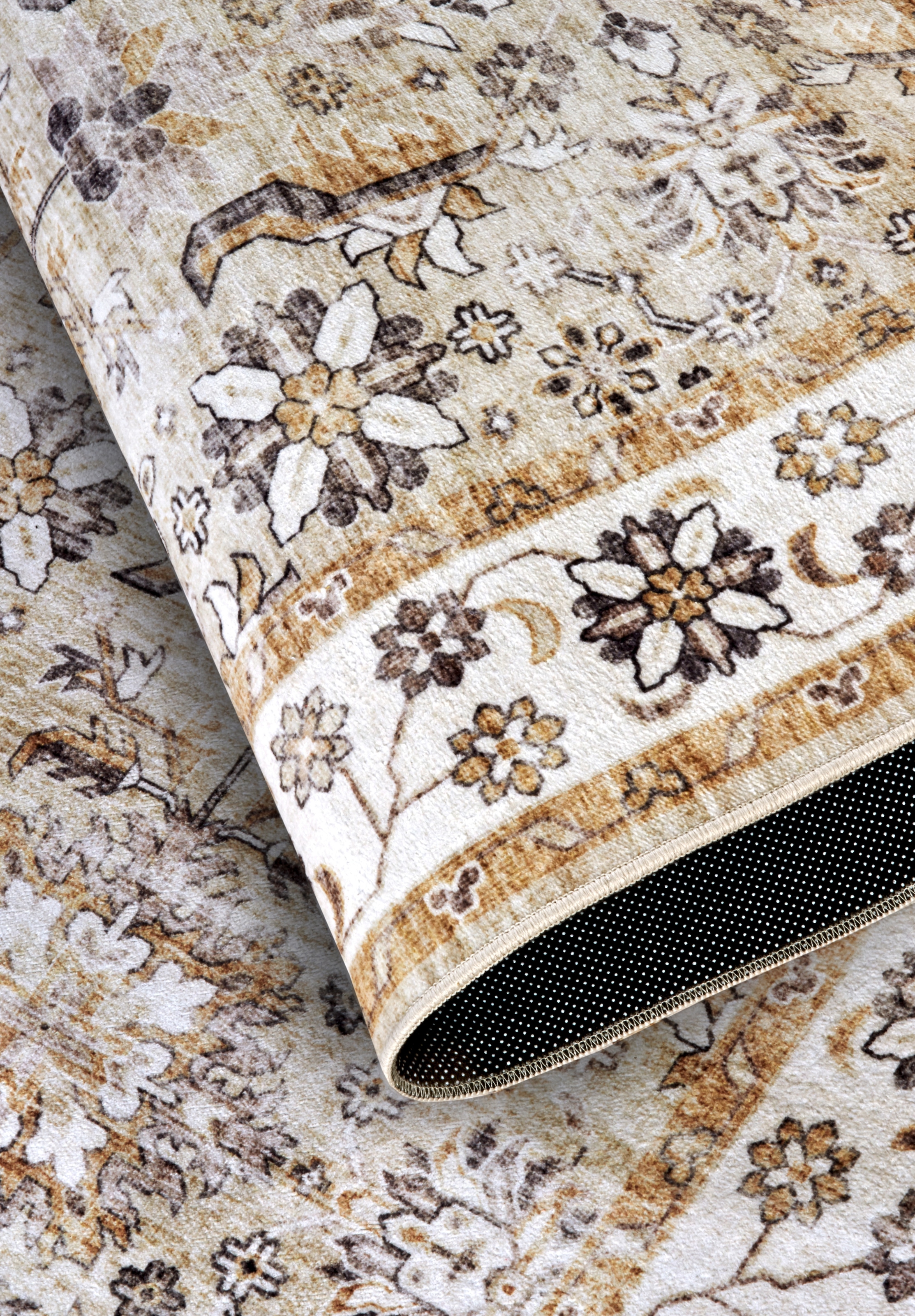 ELLE DECORATION Teppich »Saveh«, rechteckig, 5 mm Höhe, Kurzflor, Anti Rutsch, Vintage, Klassisch, Wohnzimmer, Flur