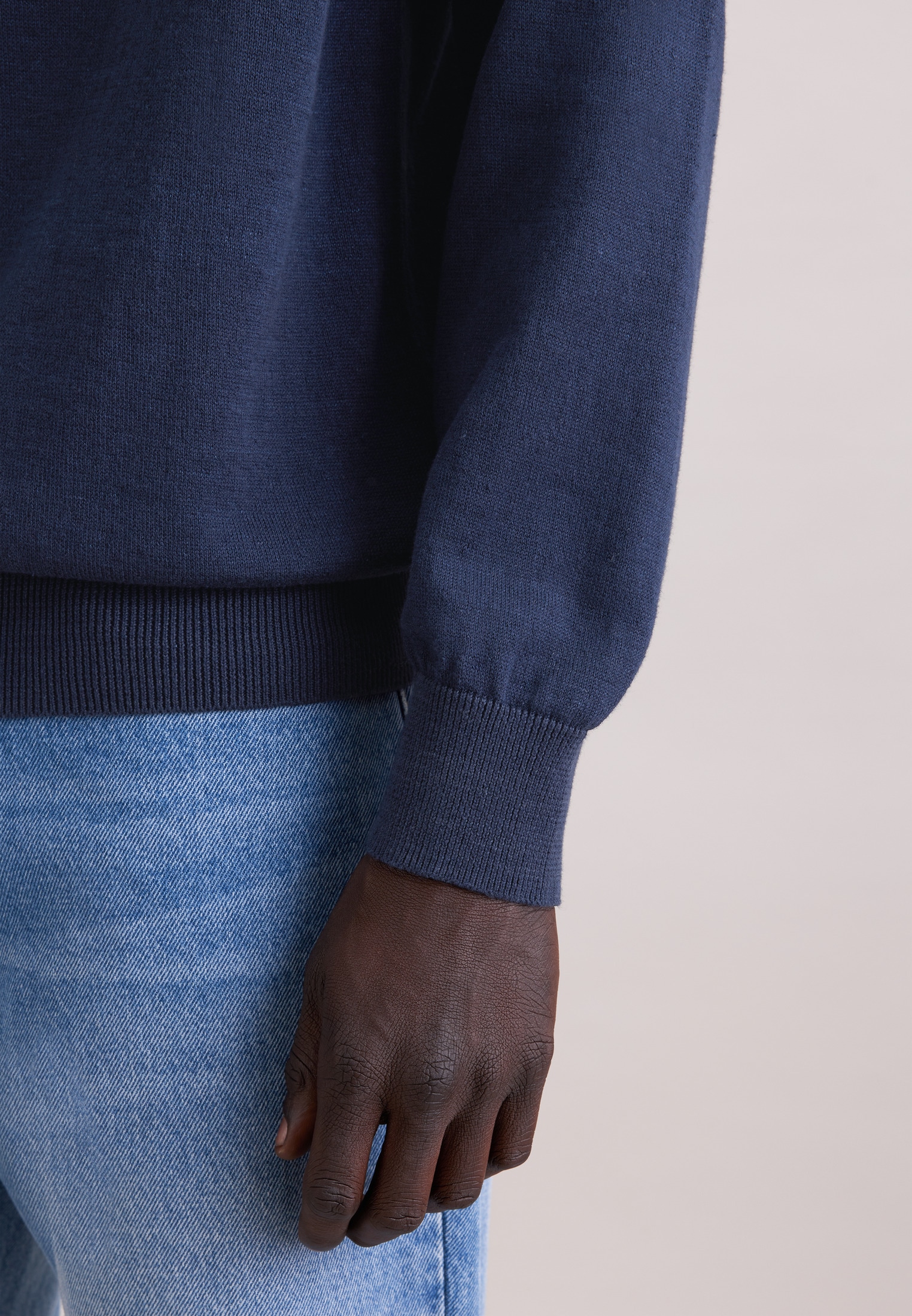 seidensticker Strickpullover »Schwarze Rose« 1/1 Rundhals Uni